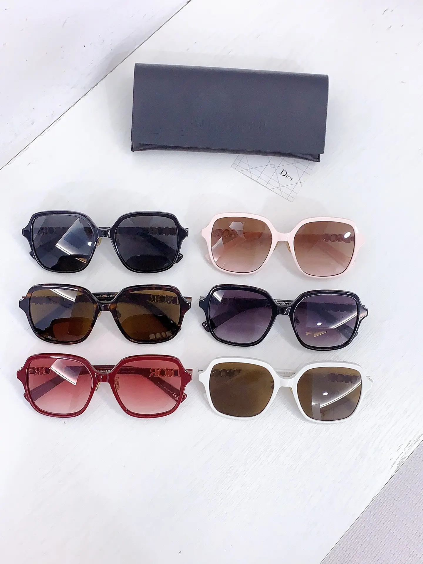 Dior 棕色渐变太阳镜 复古遮阳