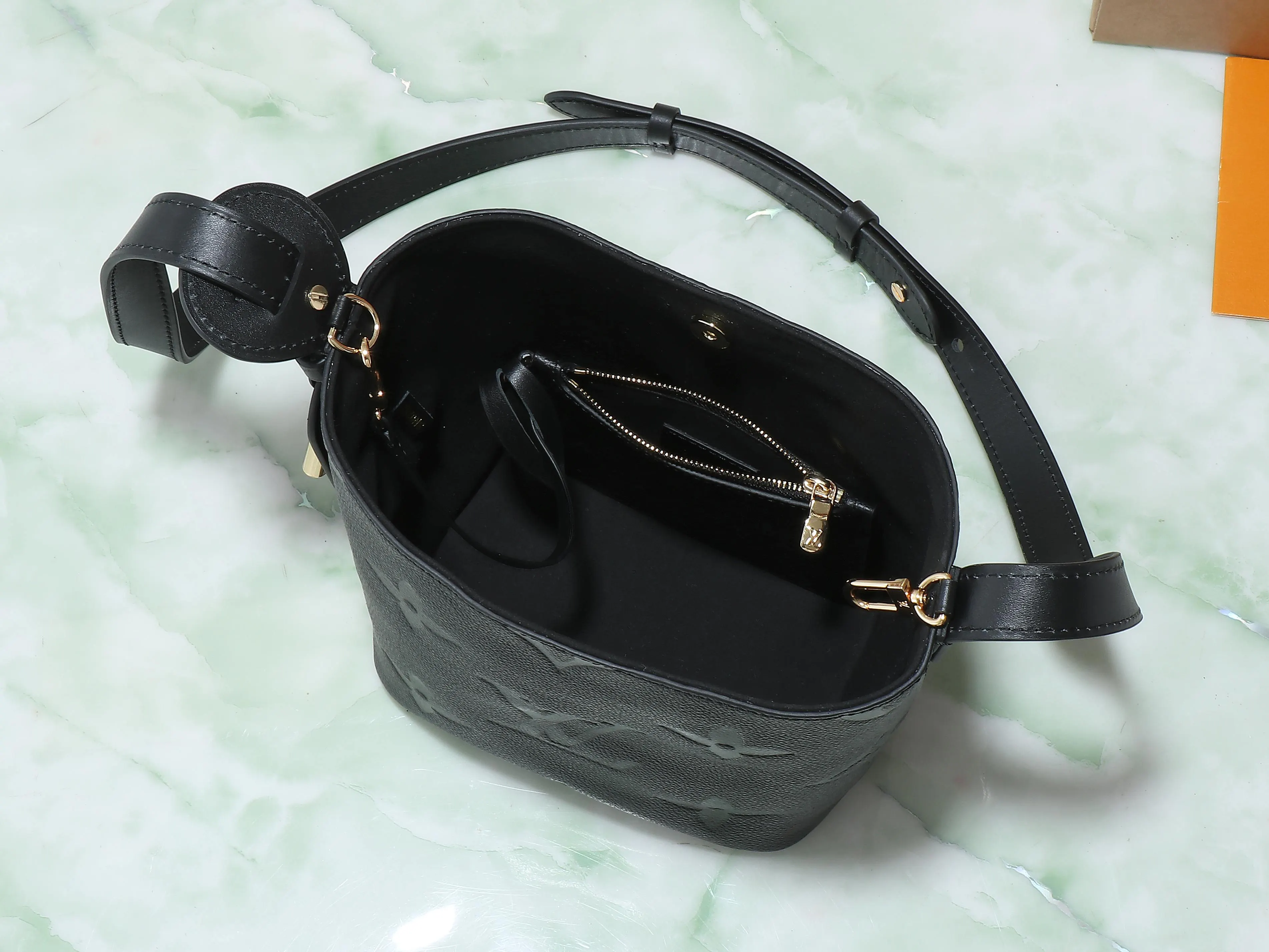 Black Bucket Bag Casual Canvas