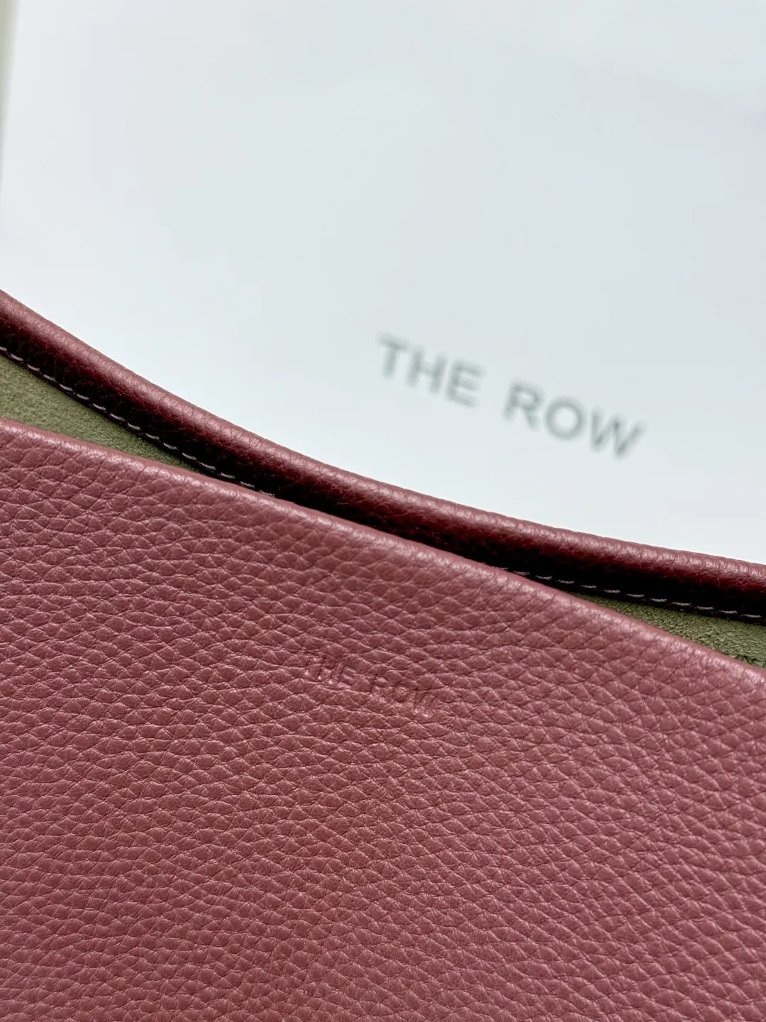 Red Tote Bag Lightweight Leather