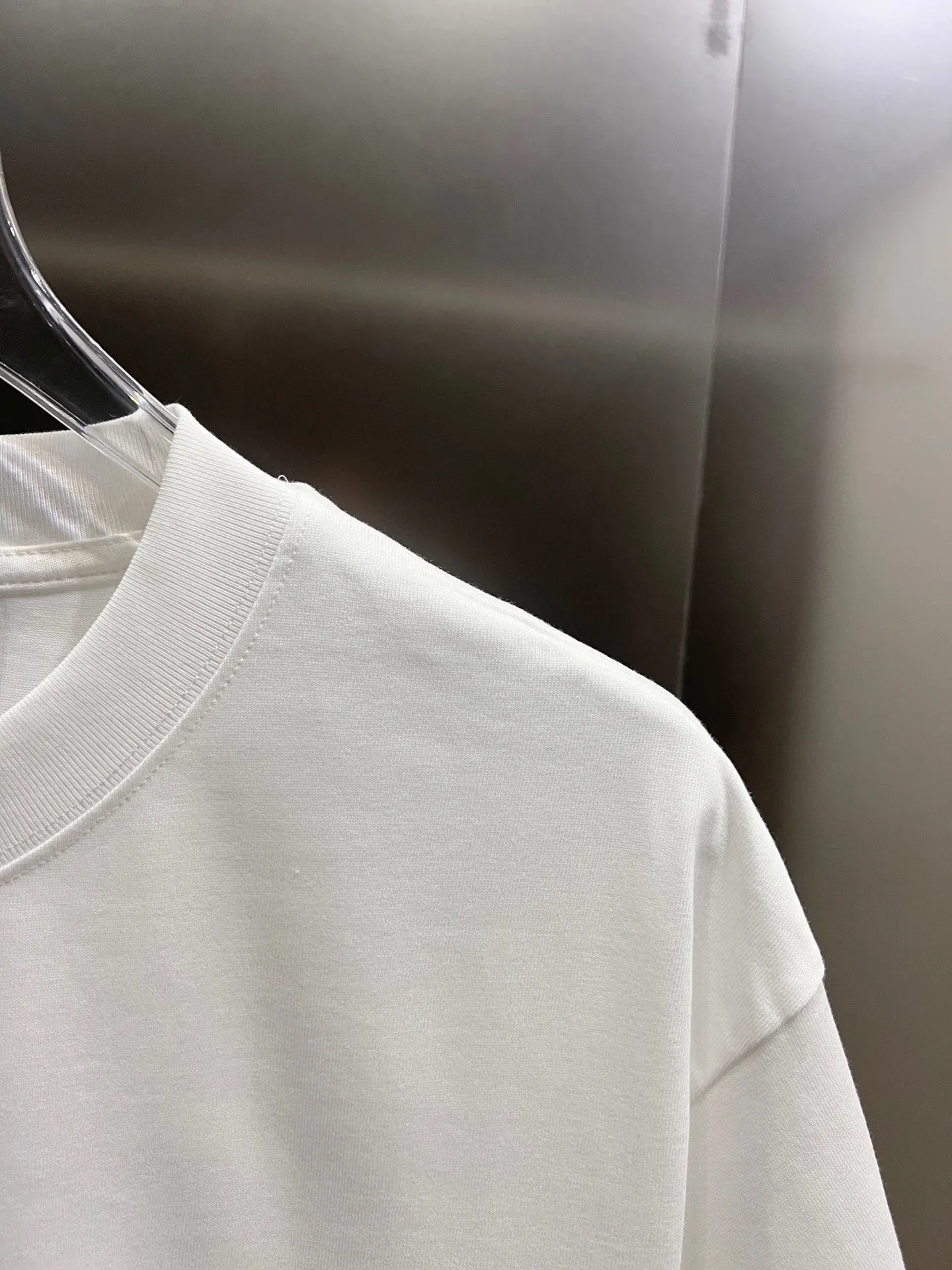 Balenciaga Black Cotton Logo Short Sleeve T-Shirt Loose