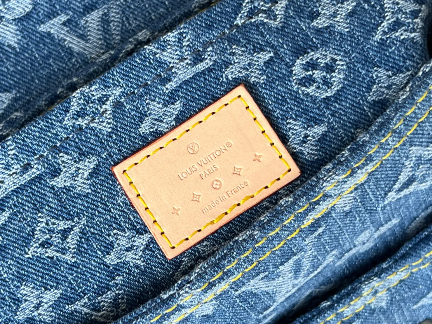 Blue Shoulder Bag Vintage Canvas