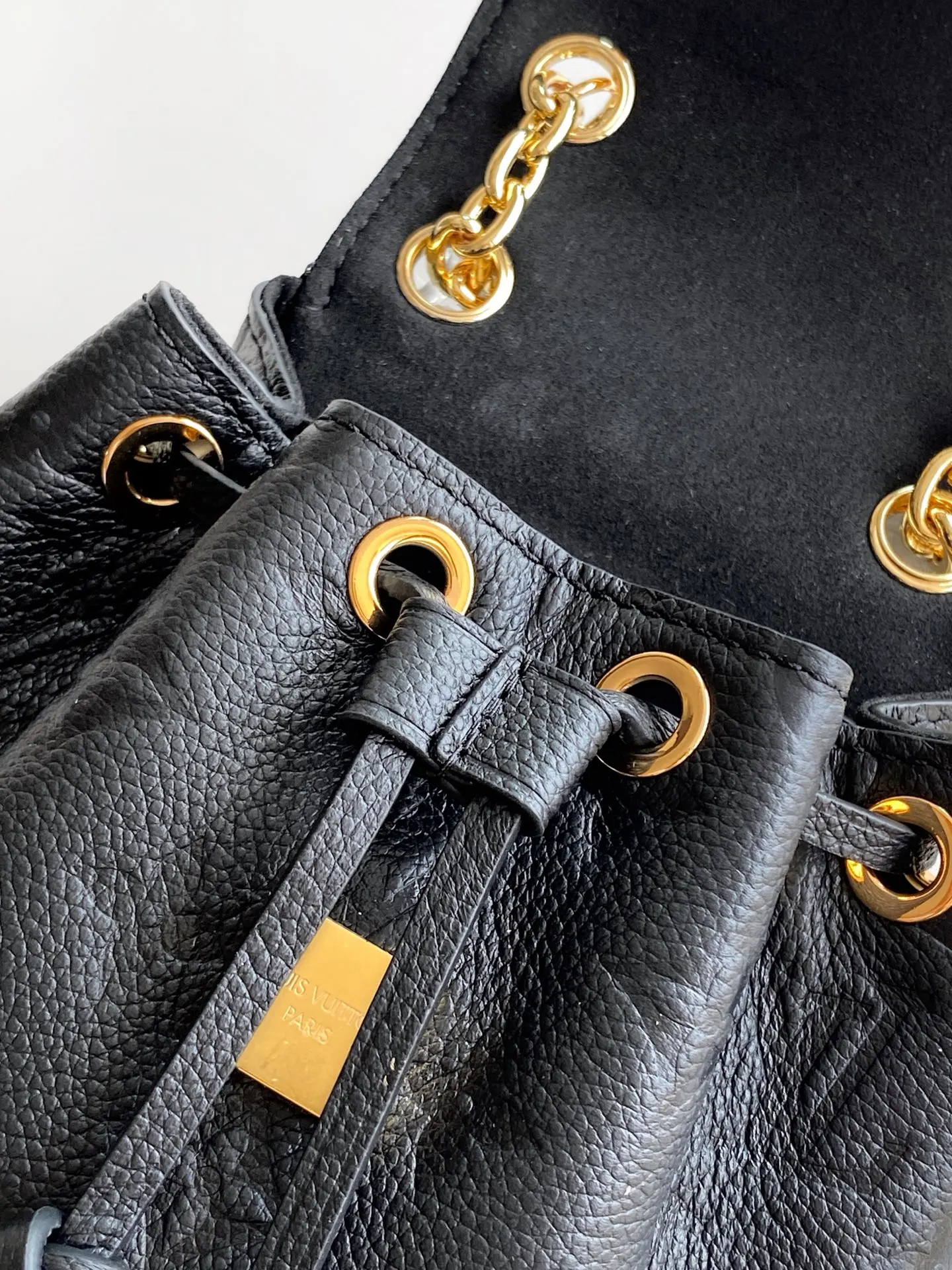 Black White Chain Bag Leather