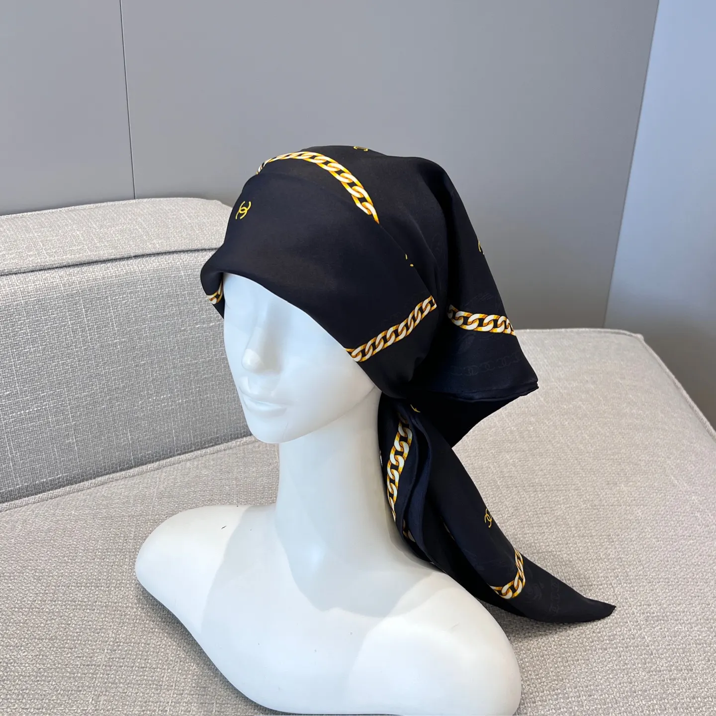 Chanel Gold Scarf