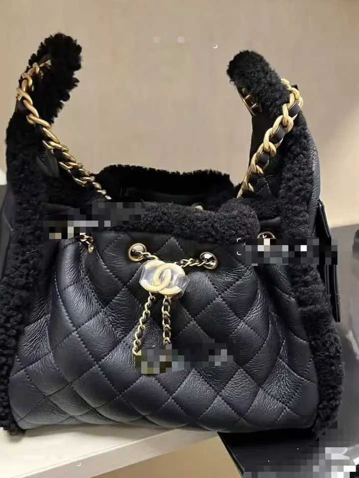 Black Hobo Shoulder Bag Vintage Leather