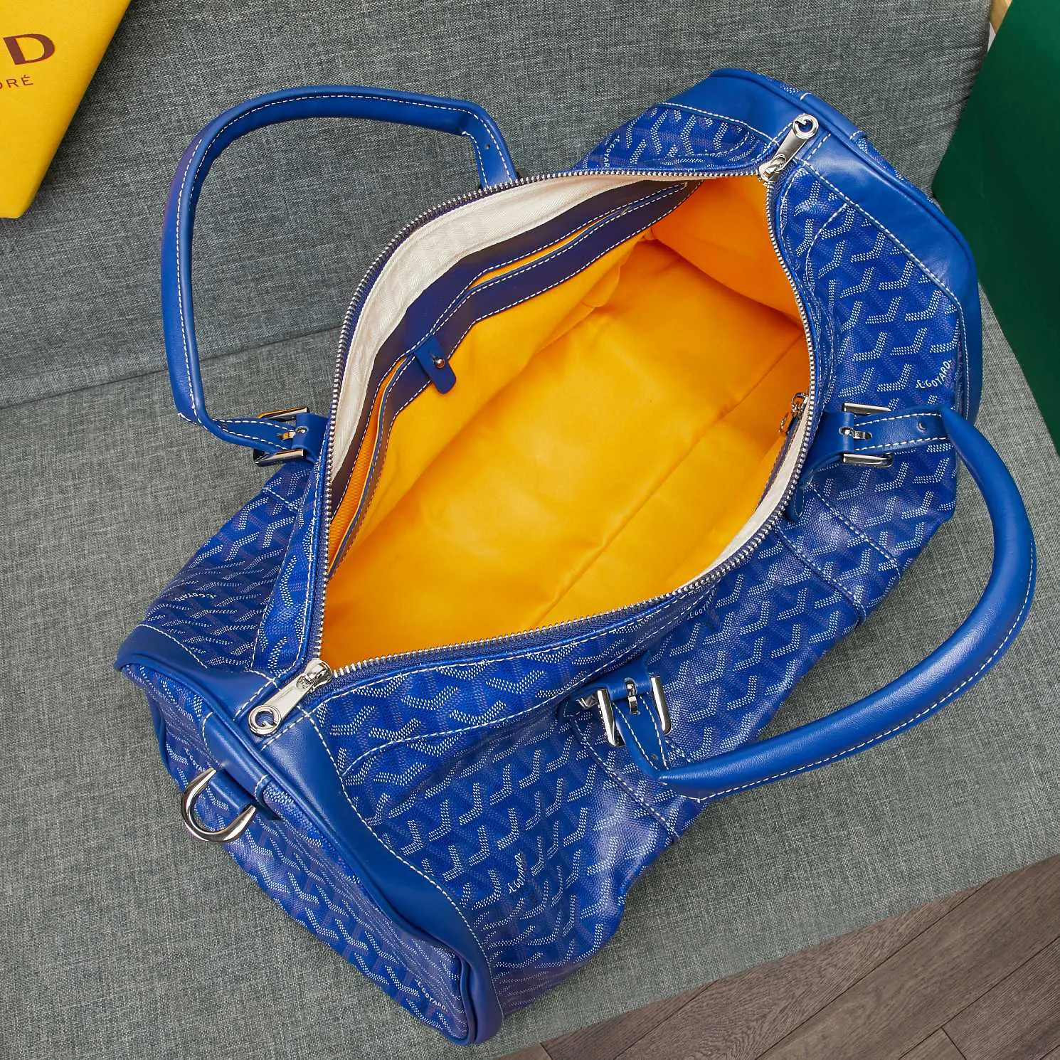 Goyard 吴亦凡同款包男女同款口袋GY戈雅旅行包手提单肩短 大容量旅行款