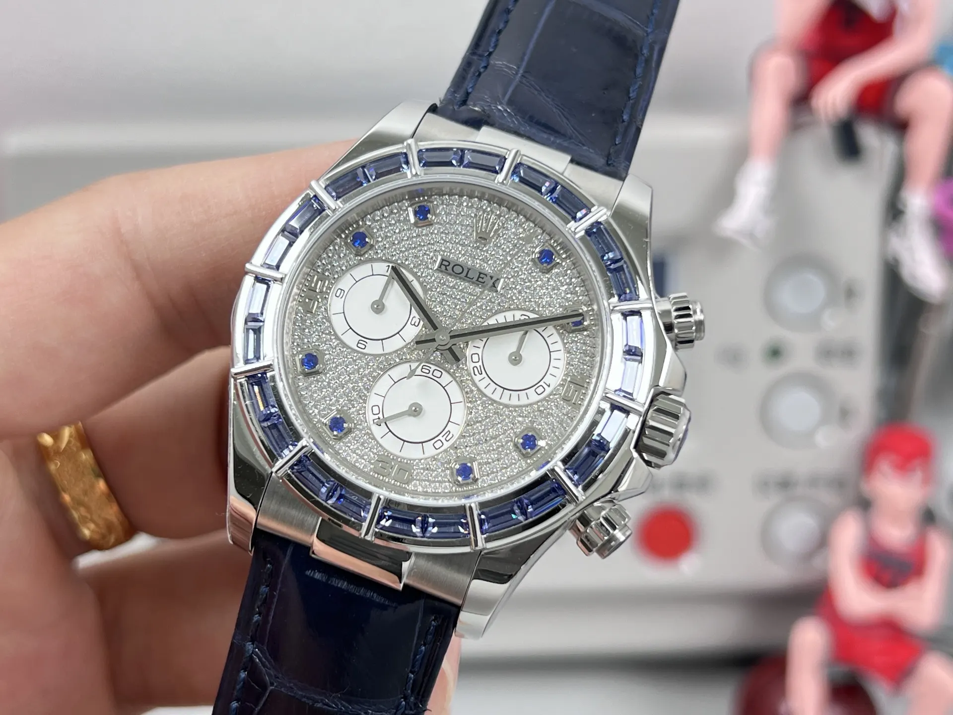Rolex 鳄鱼皮 劳力士 蓝宝石迪通拿 改装案例 手表 经典腕表款