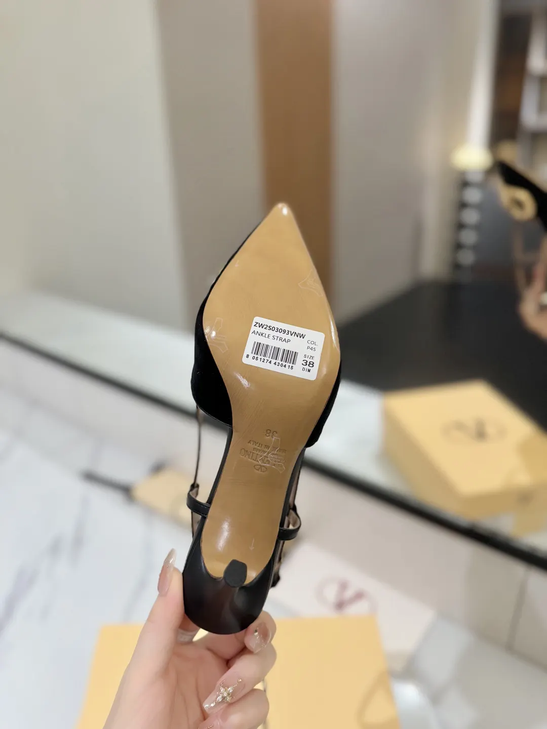 Valentino 金色 拖鞋 轻便舒适款 款07