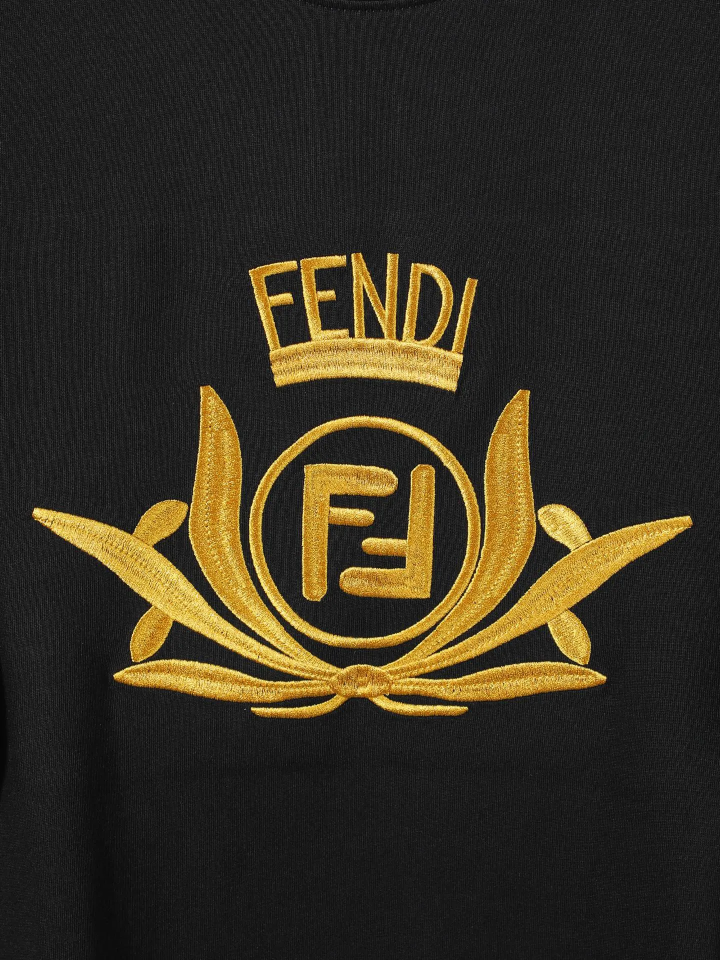Fendi 2026 Spring Summer Logo Embroidery Short Sleeve T-Shirt Daily Versatile Style Image 4 Fendi 2026 Spring Summer Logo Embroidery Short Sleeve T-Shirt Daily Versatile Style Image 4