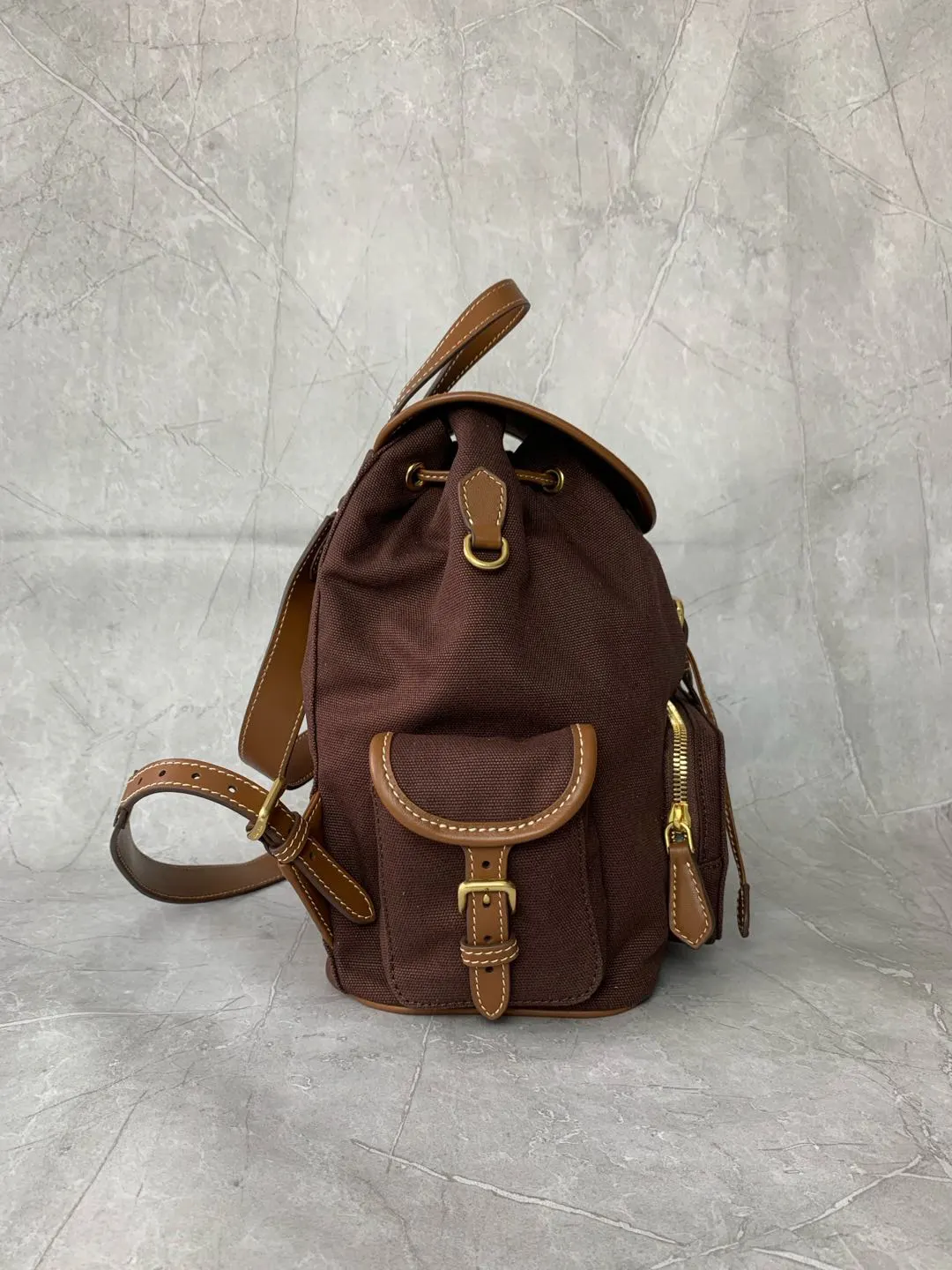 Backpack Canvas Leather