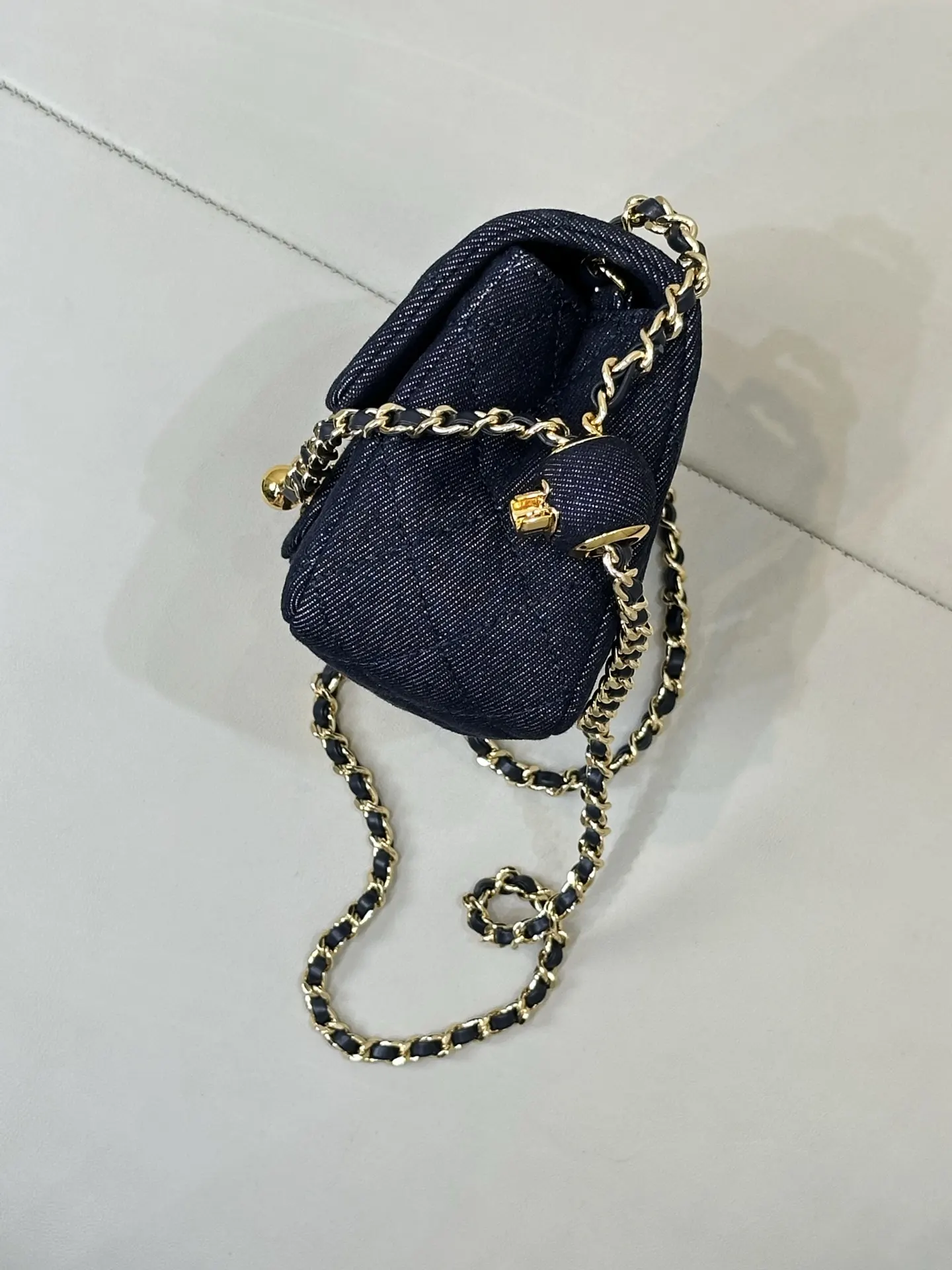 CHANEL 牛仔 丹宁 鏈條包 精致鏈條款