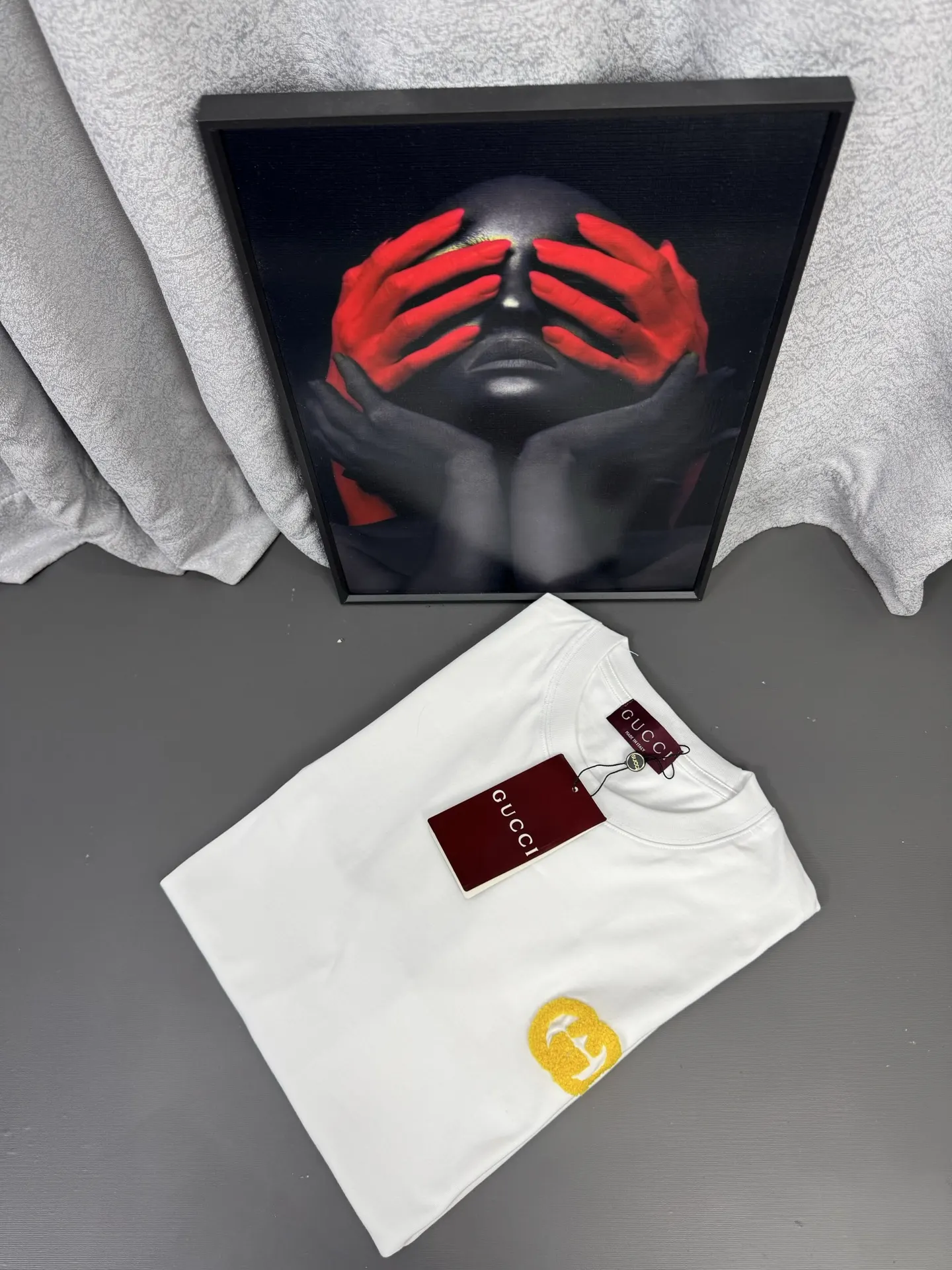 Gucci Double G White Embroidered T-Shirt Image 2 Gucci Double G White Embroidered T-Shirt Image 2