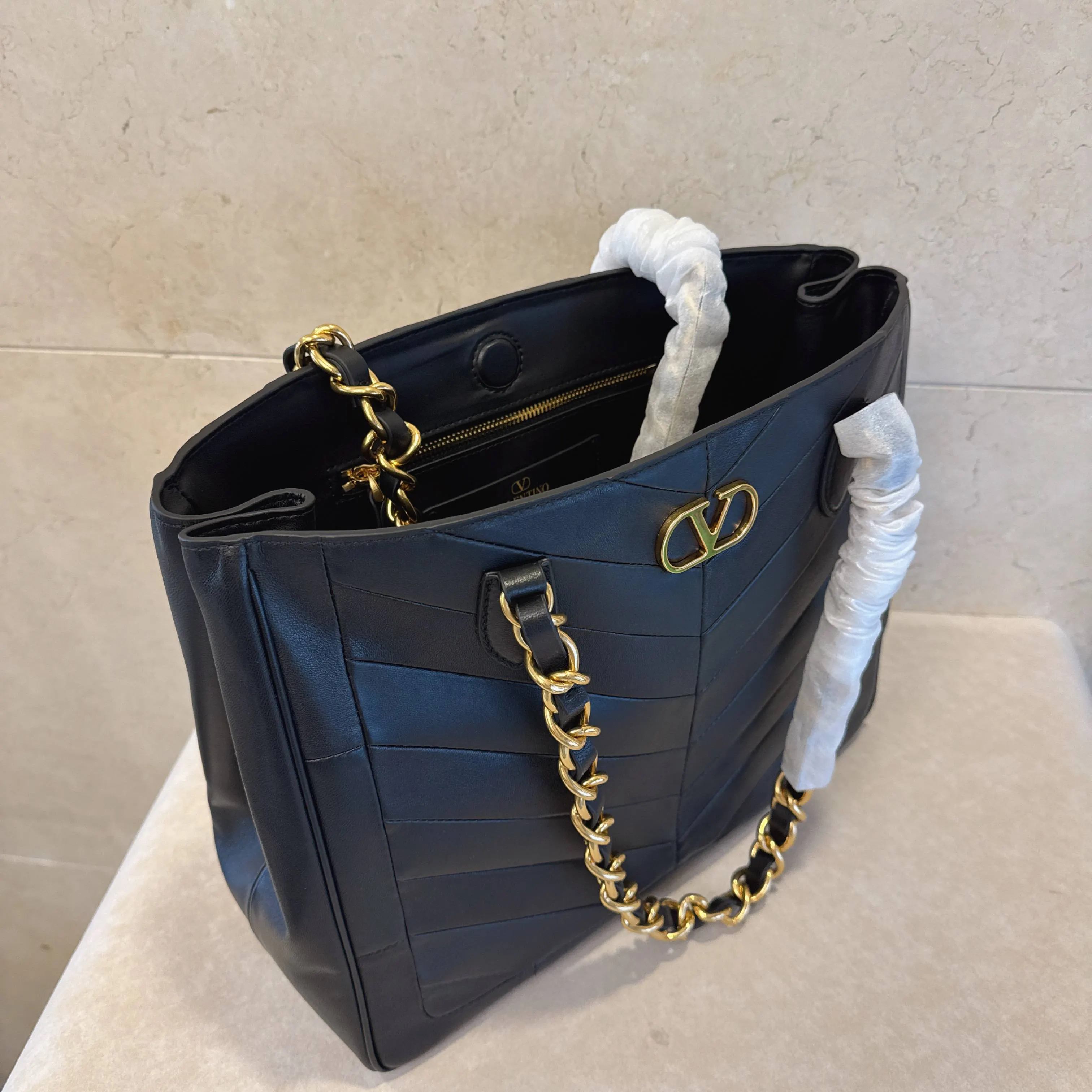 金色 羊皮 链条包 精致链条款