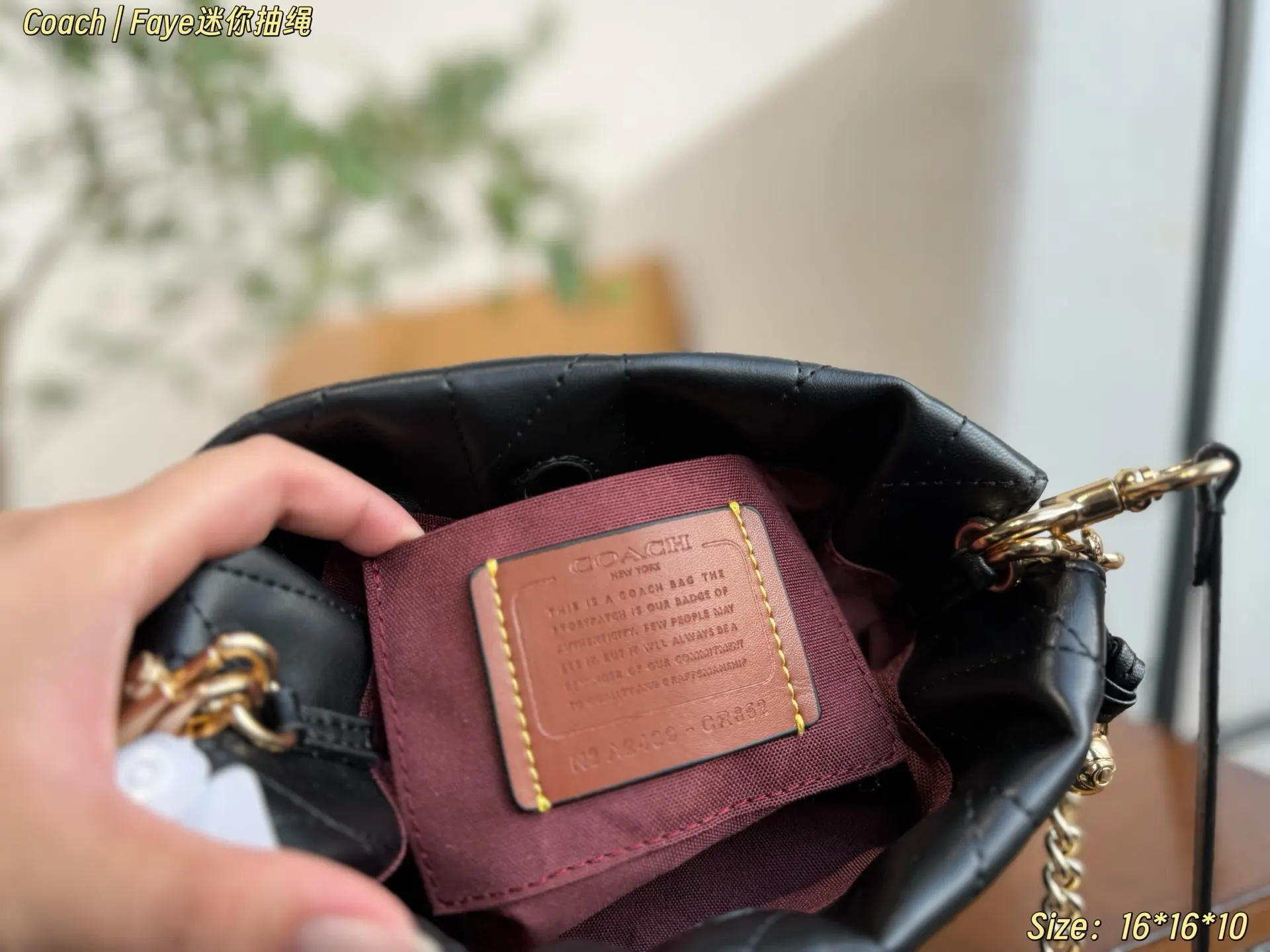 Black Gold Chain Bag