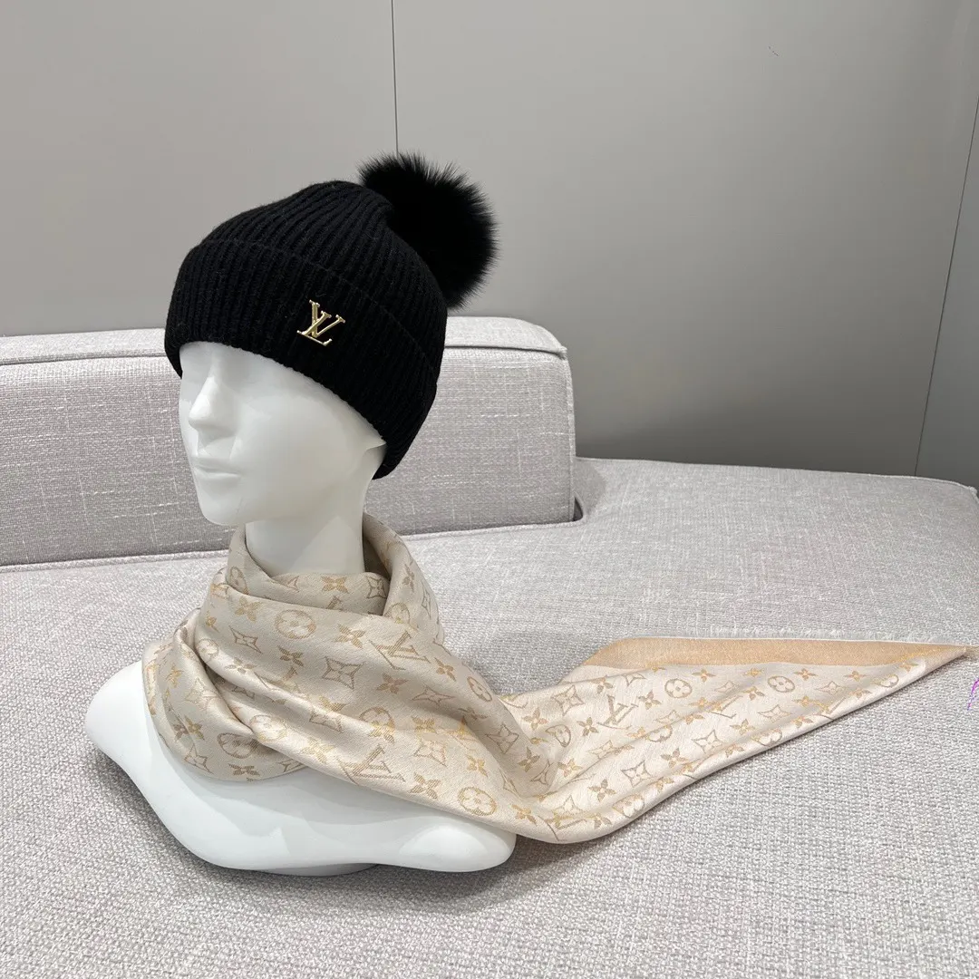 Louis Vuitton White Scarf