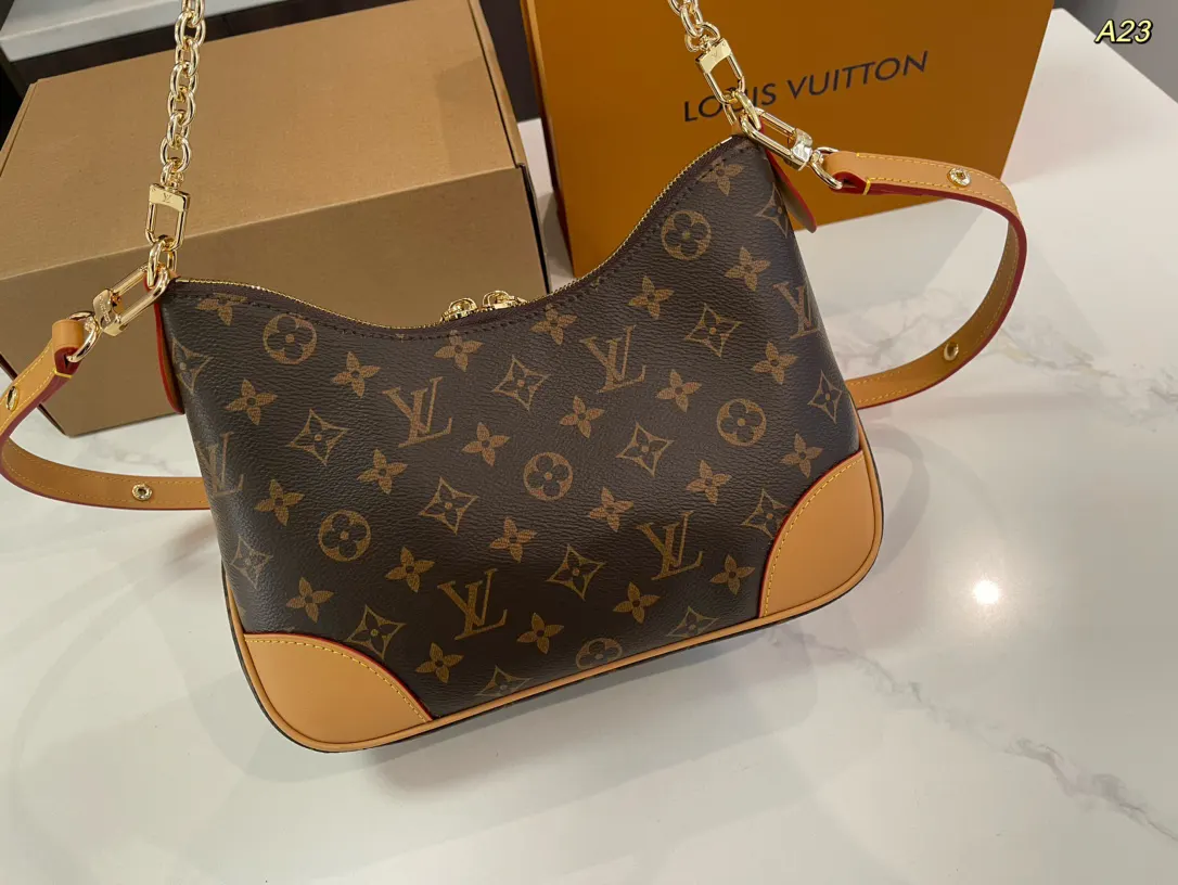 Louis Vuitton Black Monogram Hobo Shoulder Bag Vintage