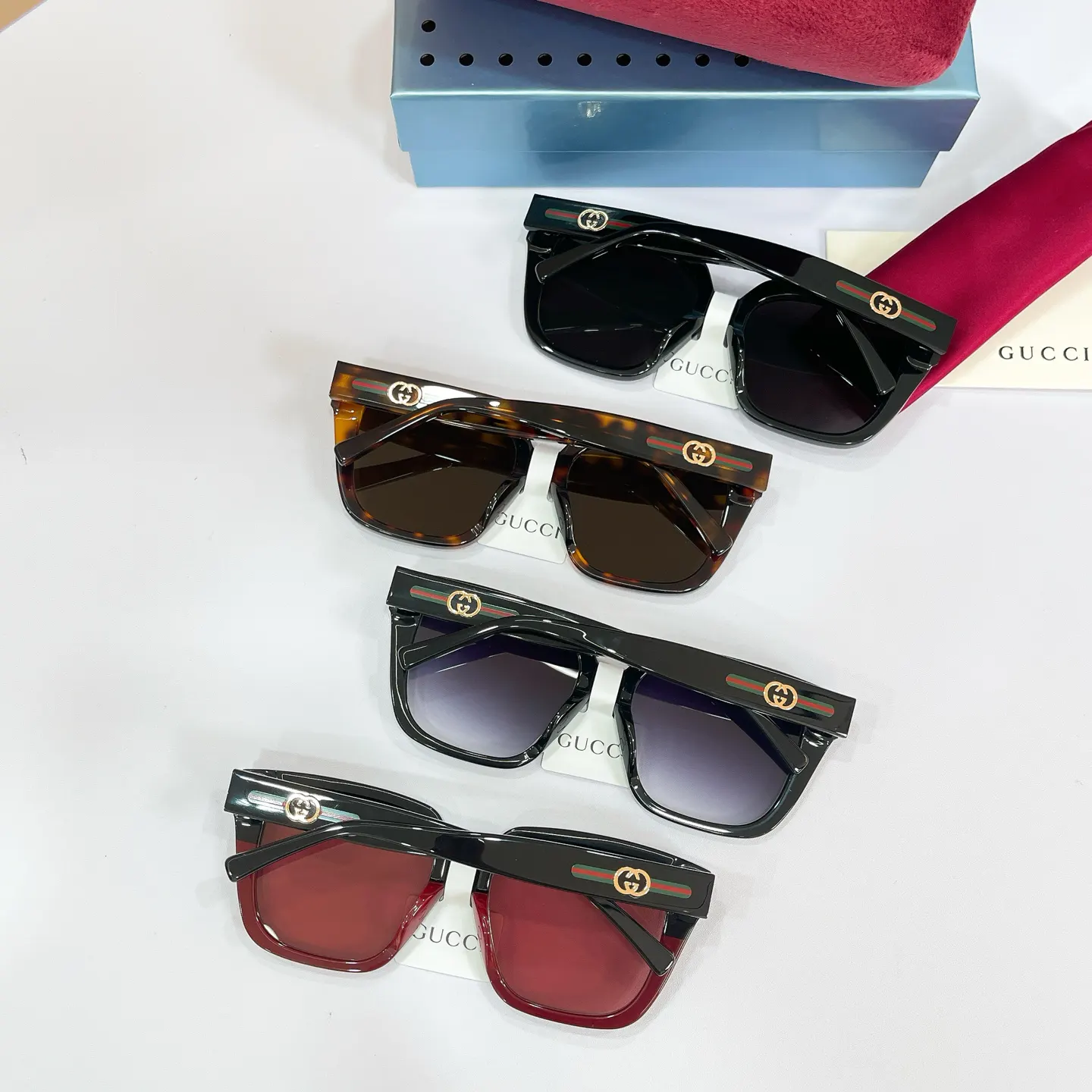 Gucci 粉色 太阳镜