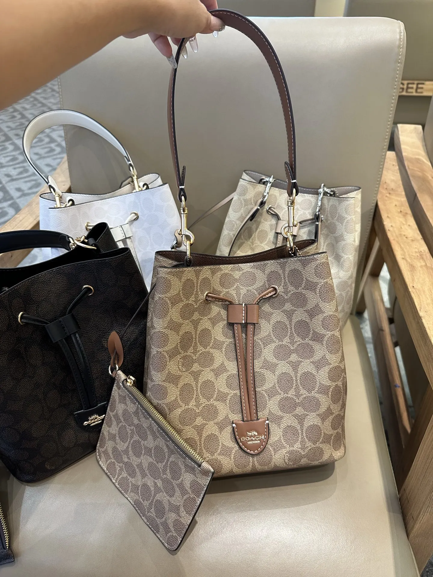 Monogram Hobo Shoulder Bag Vintage