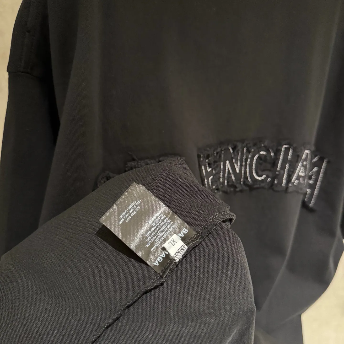 Balenciaga 刺繡 純棉 短袖T恤