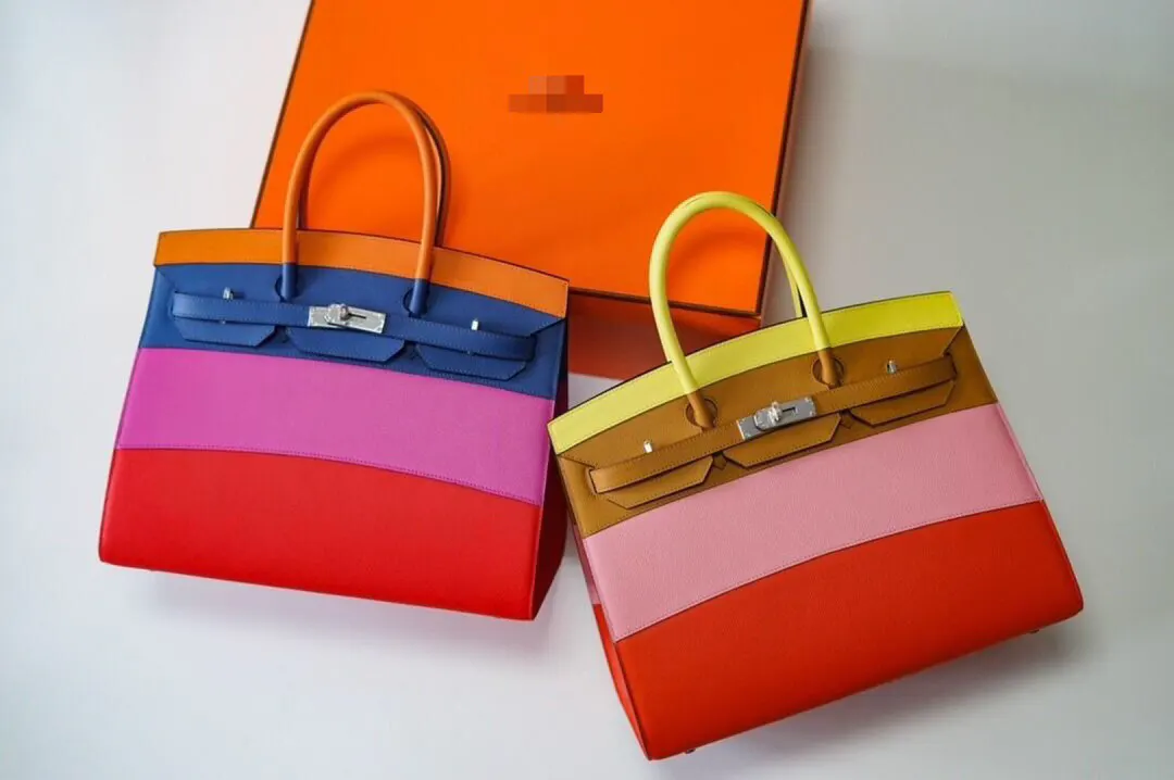 Hermès Birkin 拼色 手提包