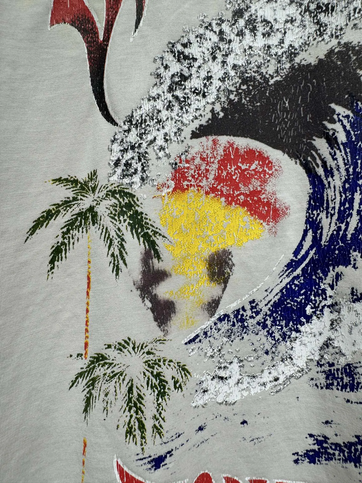 Balenciaga Print Short Sleeve T-Shirt Street
