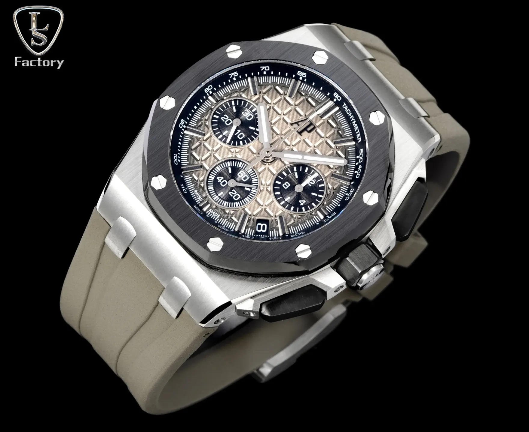 Audemars Piguet 黑色 藍色 牛皮 手錶 經典腕表款