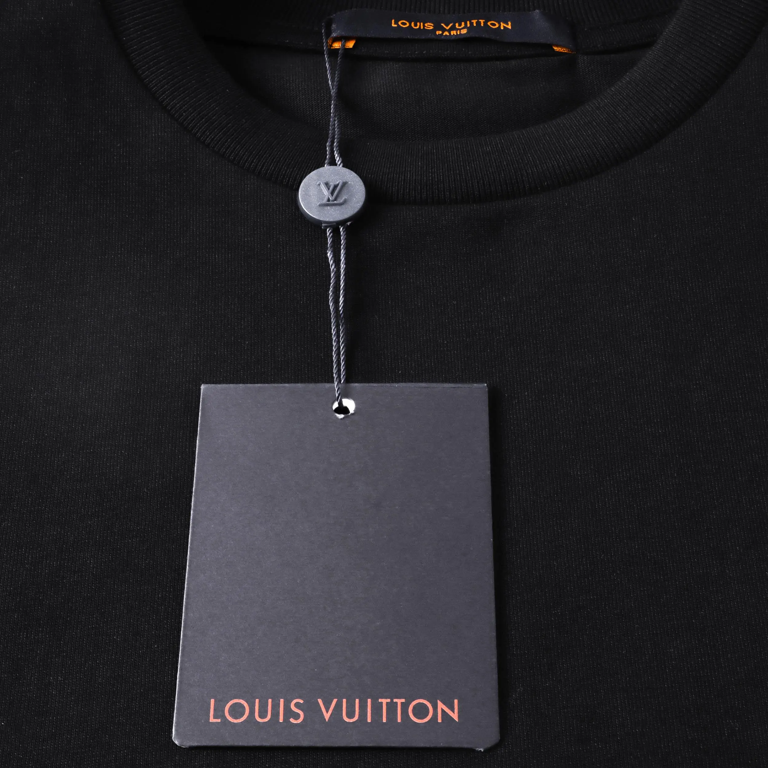 LV 黑色 Logo 字母 短袖T恤 休闲百搭款