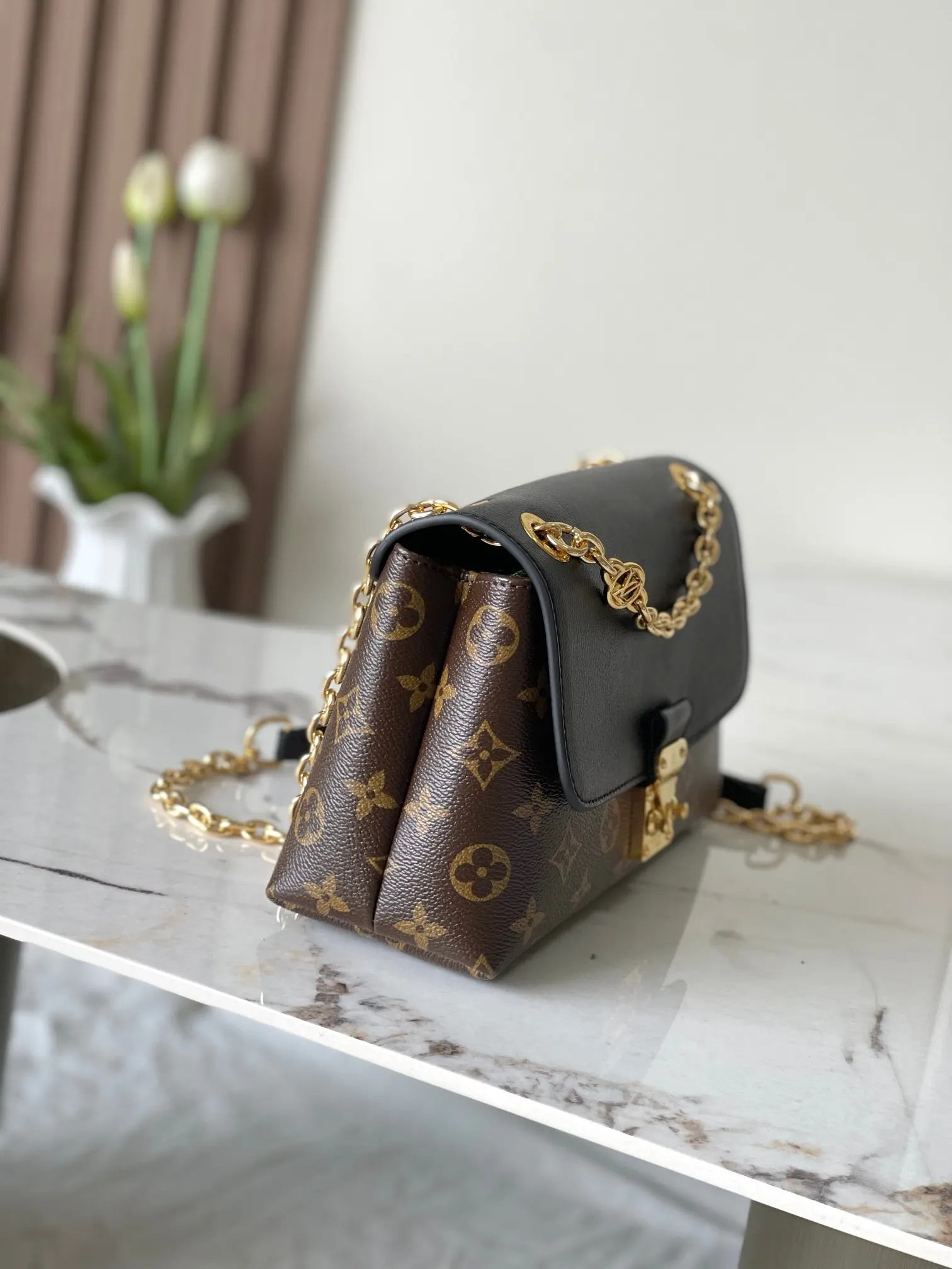Louis Vuitton 黑色 老花 手提包 实拍款02