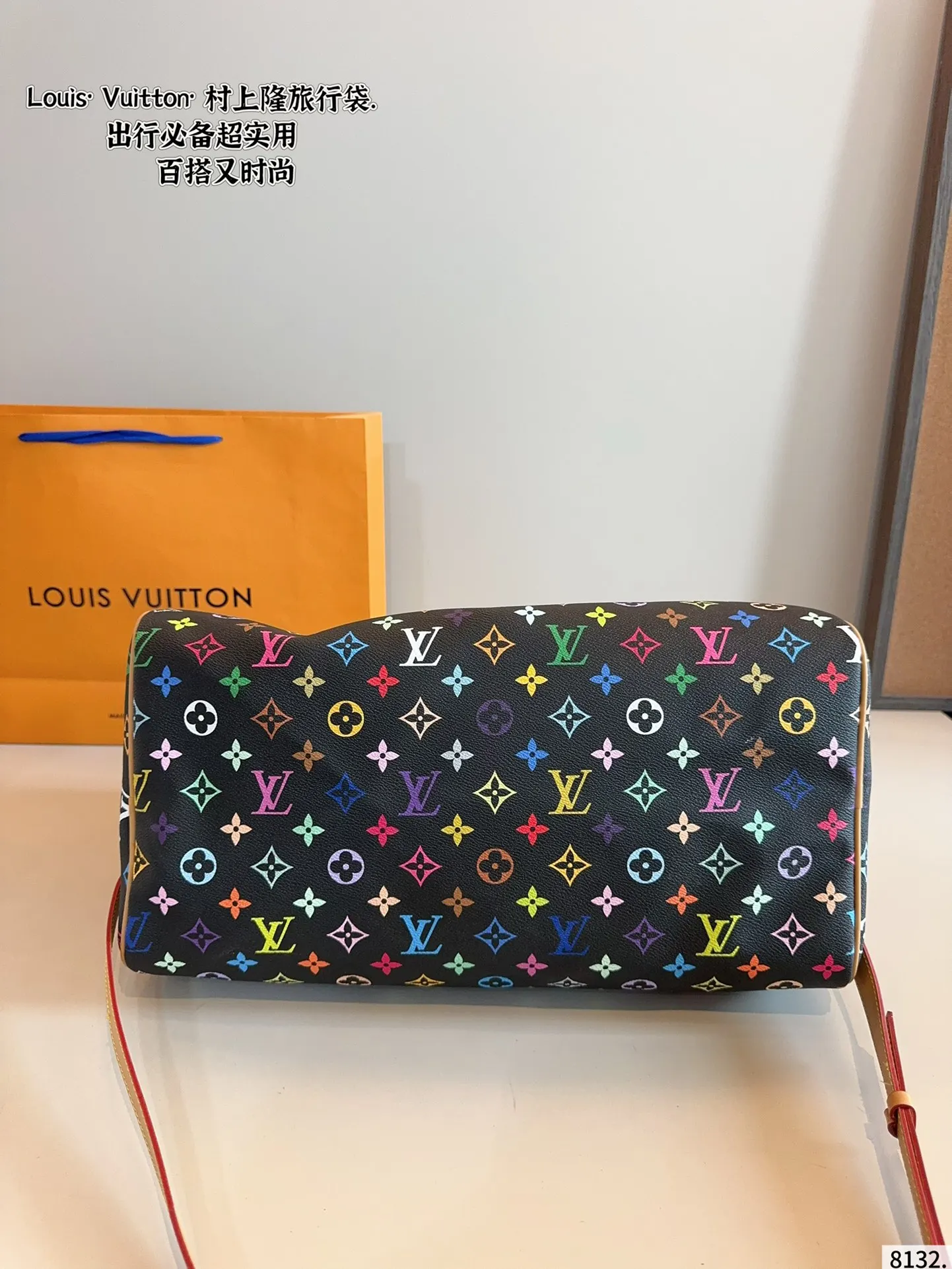 LV Keepall 聯名款keepall 斜跨包旅行袋 一只帅气 大容量旅行款