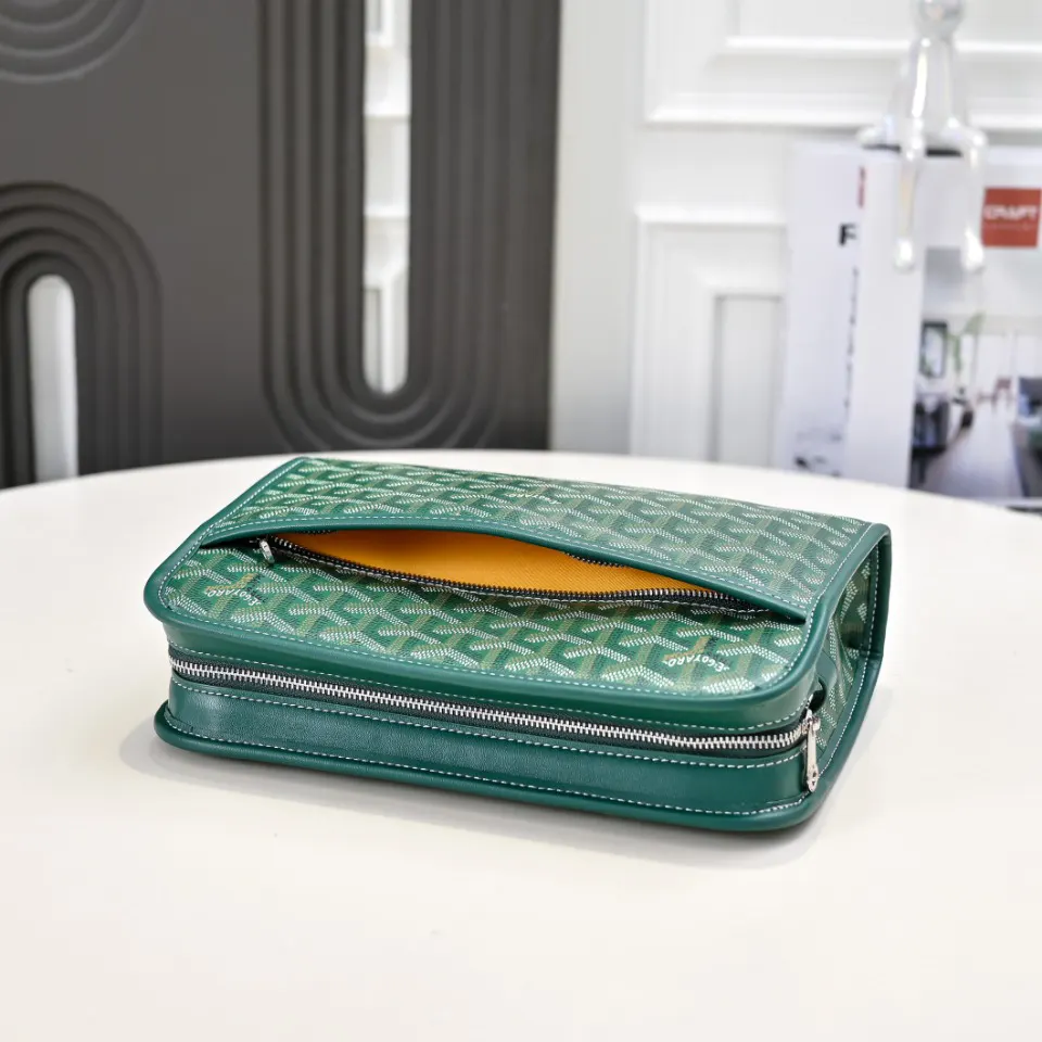 Goyard 綠色 直销 綠色 GOYAR 戈雅 包 洗漱 化妝包 便携收納款