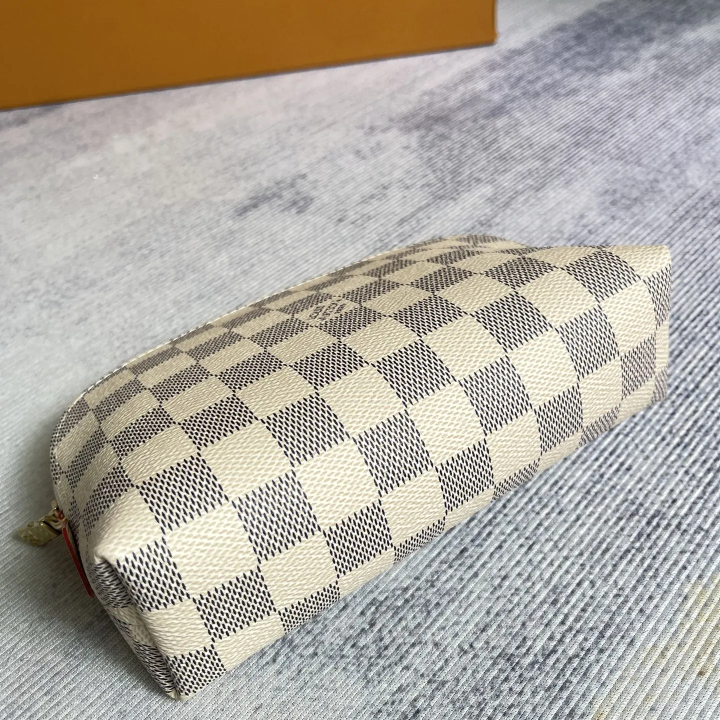 Gold Cosmetic Pouch Canvas