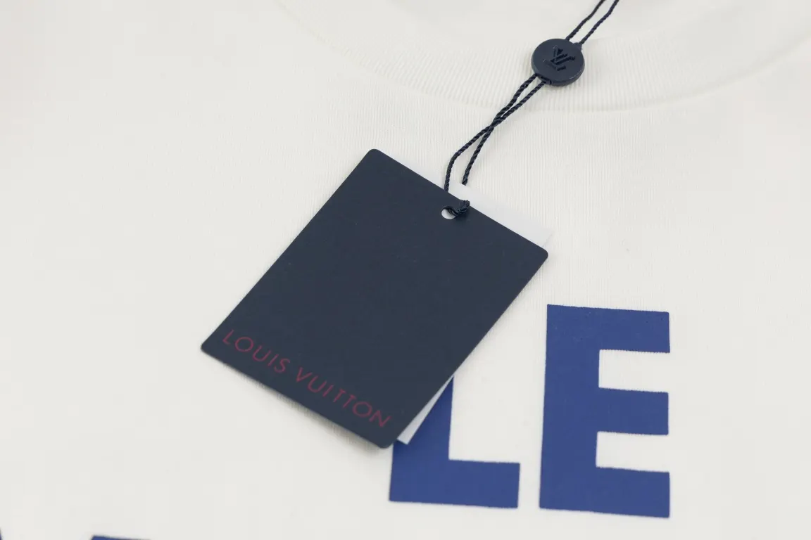 LV 白色 Logo 印花 短袖T恤 休闲百搭款