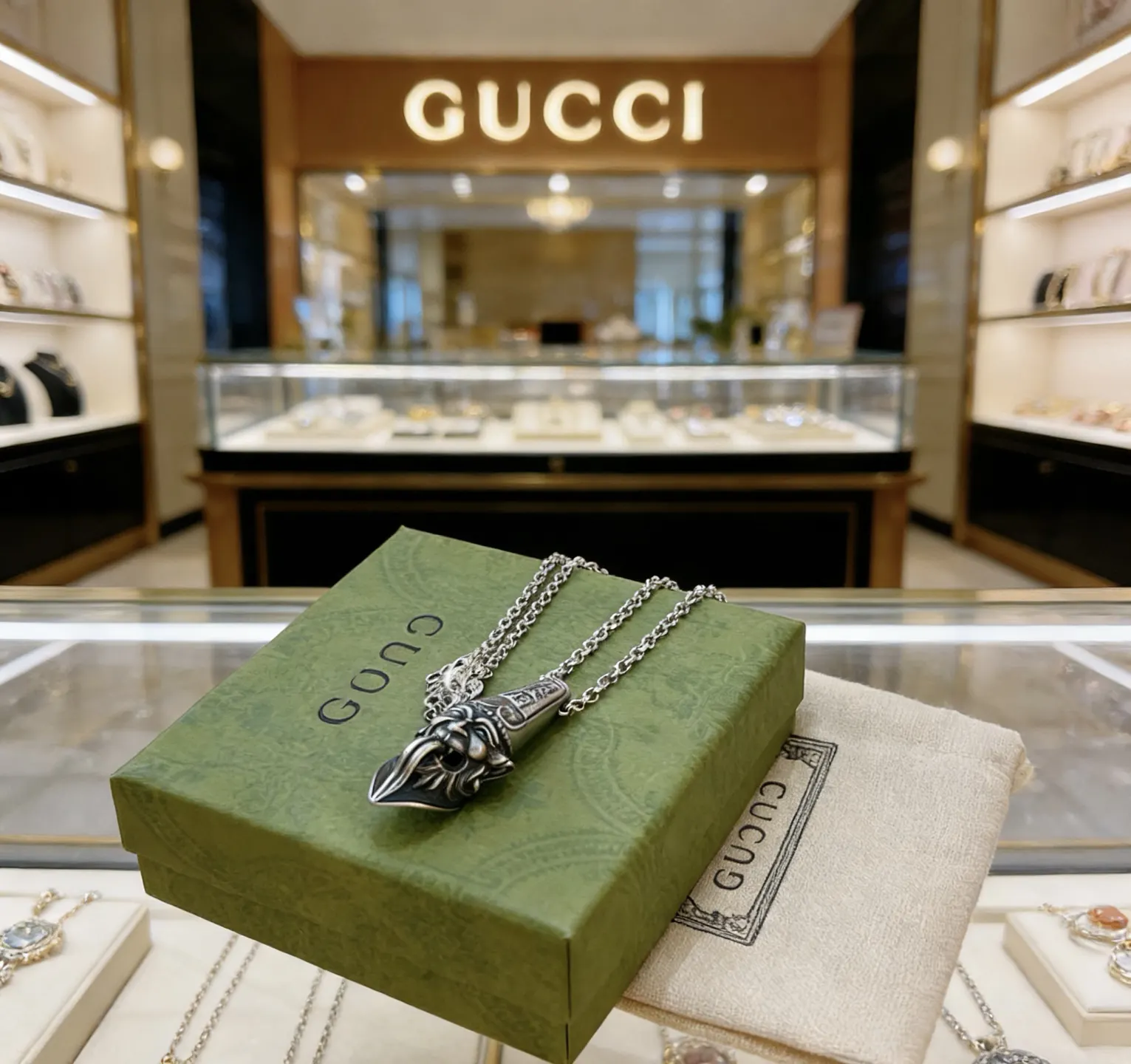 Gucci 链条包 单肩斜挎