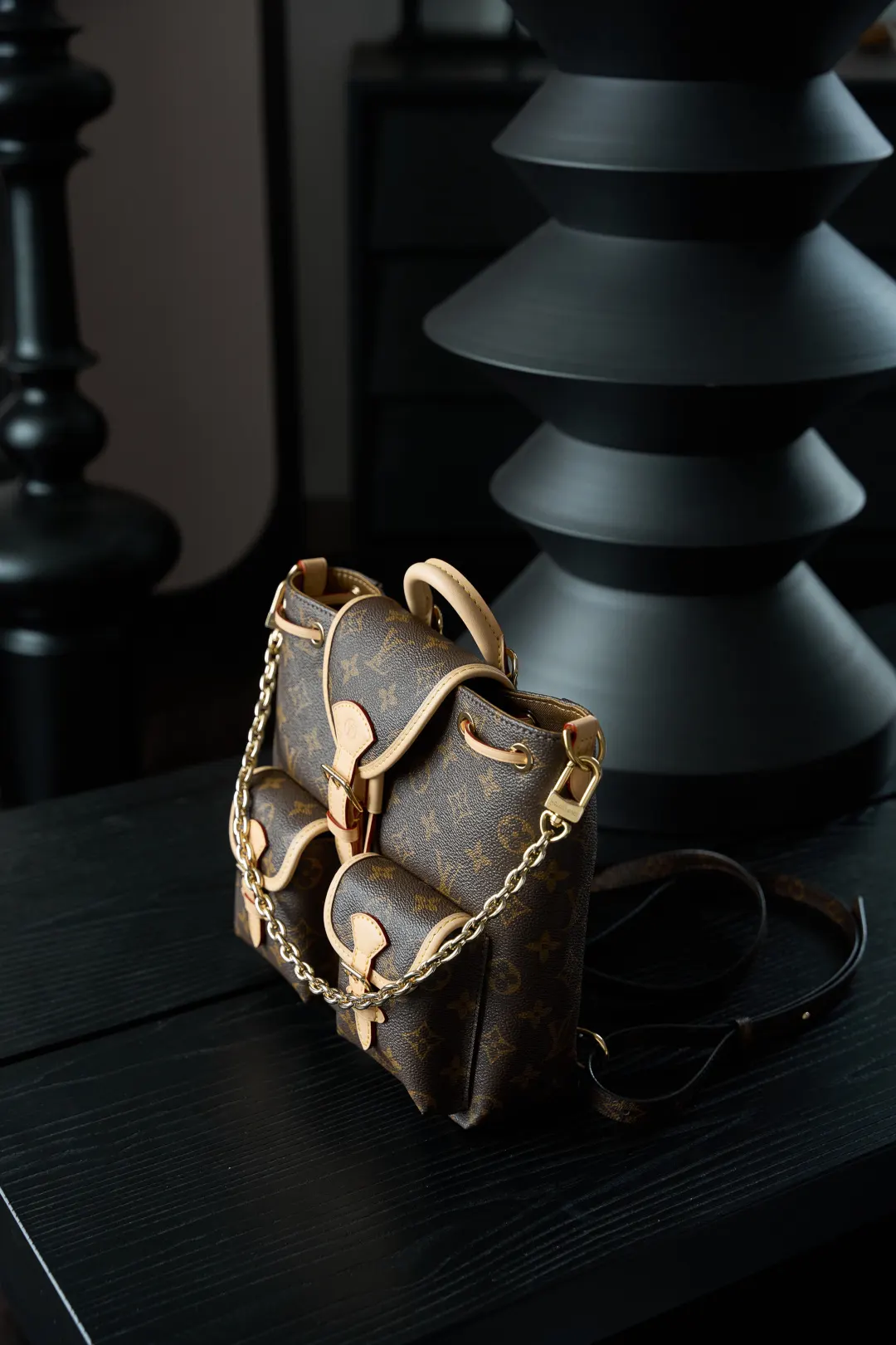 Monogram Backpack Leather