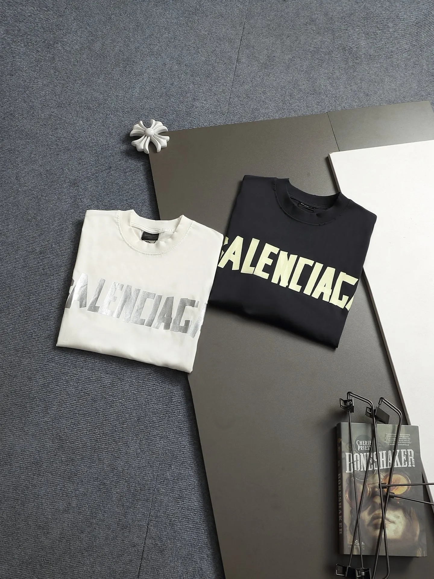 Balenciaga Black Logo Short Sleeve T-Shirt Street Casual