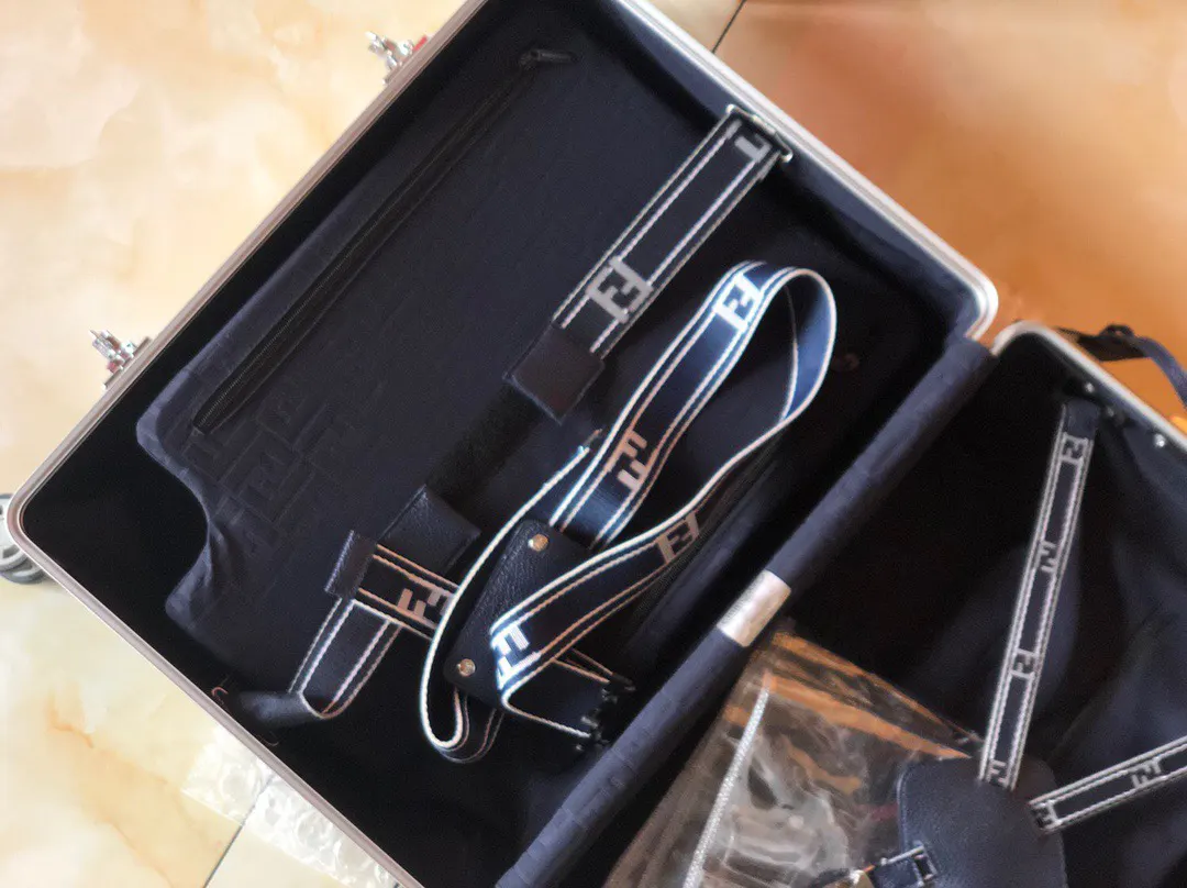 Black Blue Suitcase Travel Lightweight