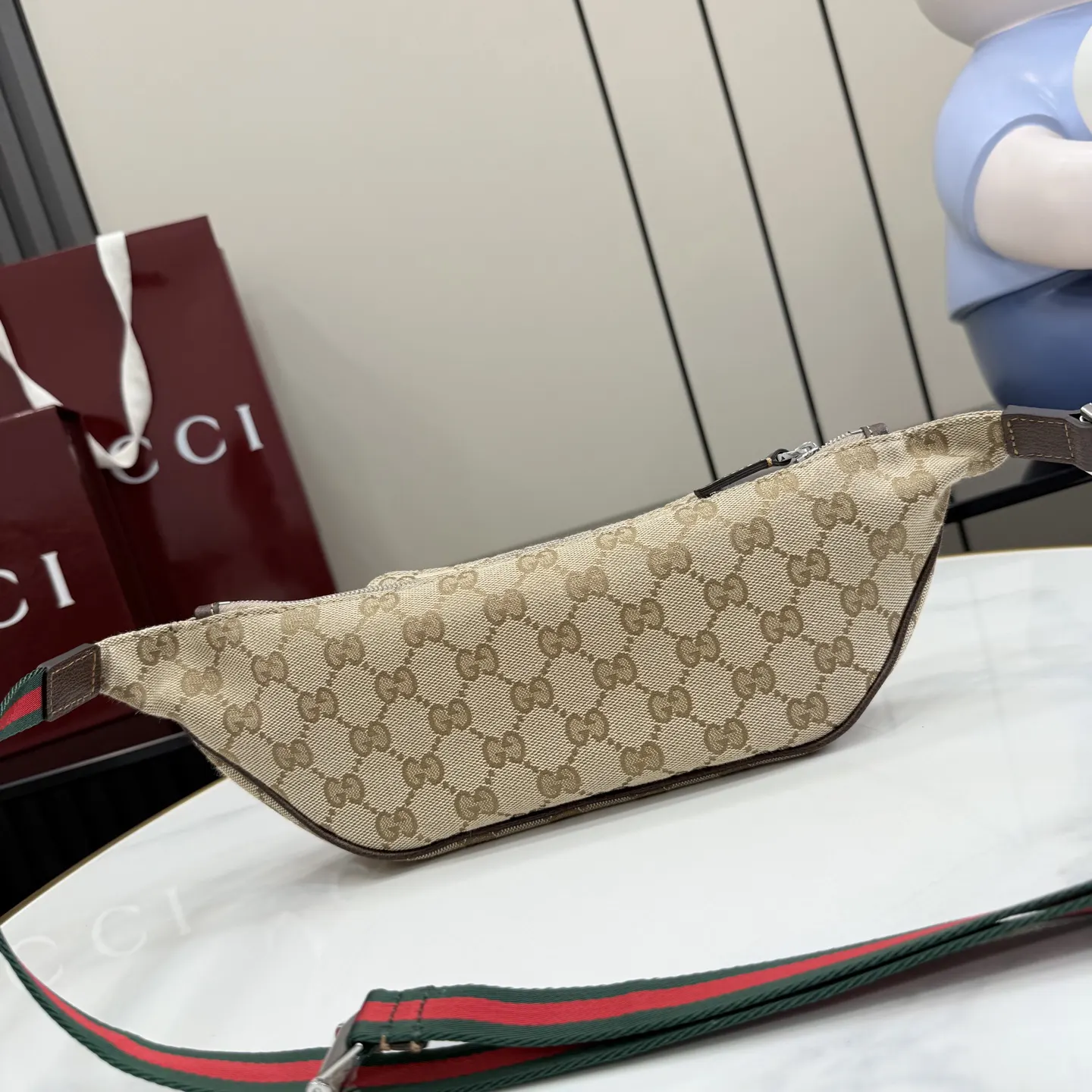 棕色 帆布 腰包 休闲腰包款
