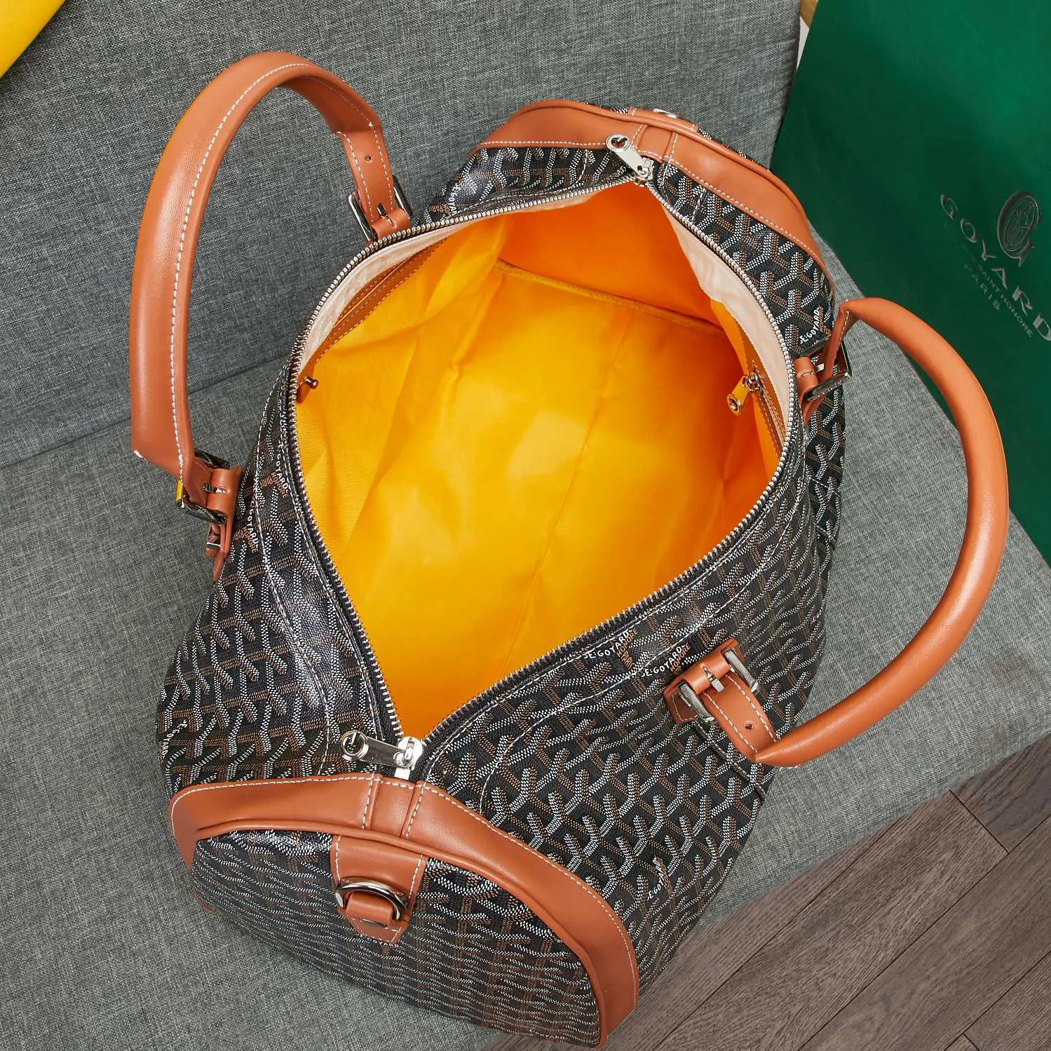 Goyard 吴亦凡同款包男女同款口袋GY戈雅旅行包手提单肩短 大容量旅行款