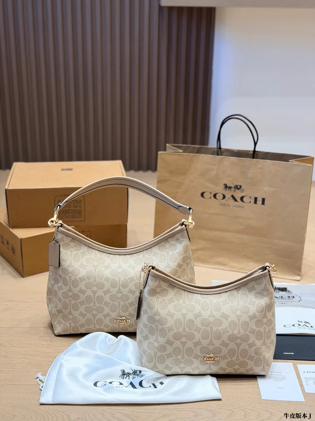 Coach 牛皮 腋下包 復古腋下背款