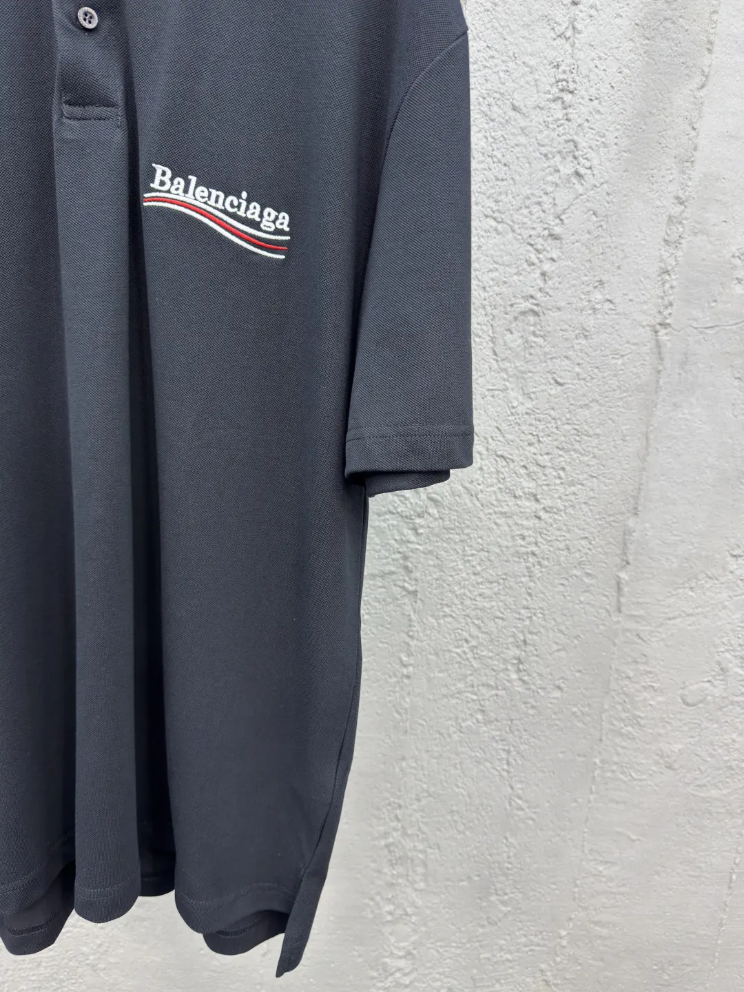 Balenciaga Black Cotton Logo Shirt Street