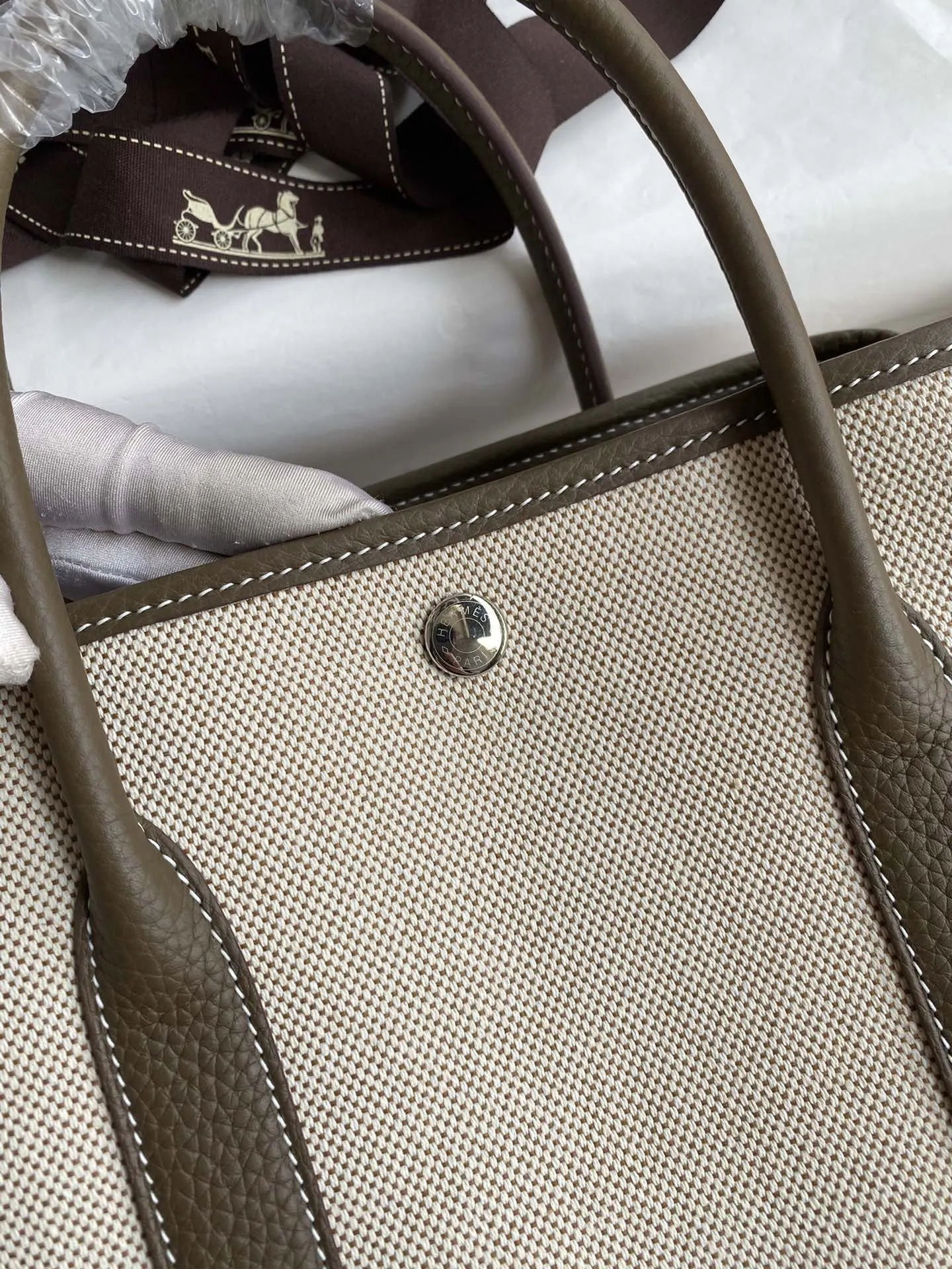 Hermès 米色 手提包