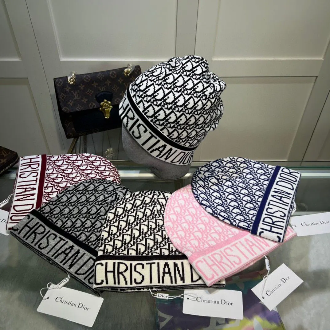 Dior Oblique Jacquard Knit Hat Image 2 Dior Oblique Jacquard Knit Hat Image 2