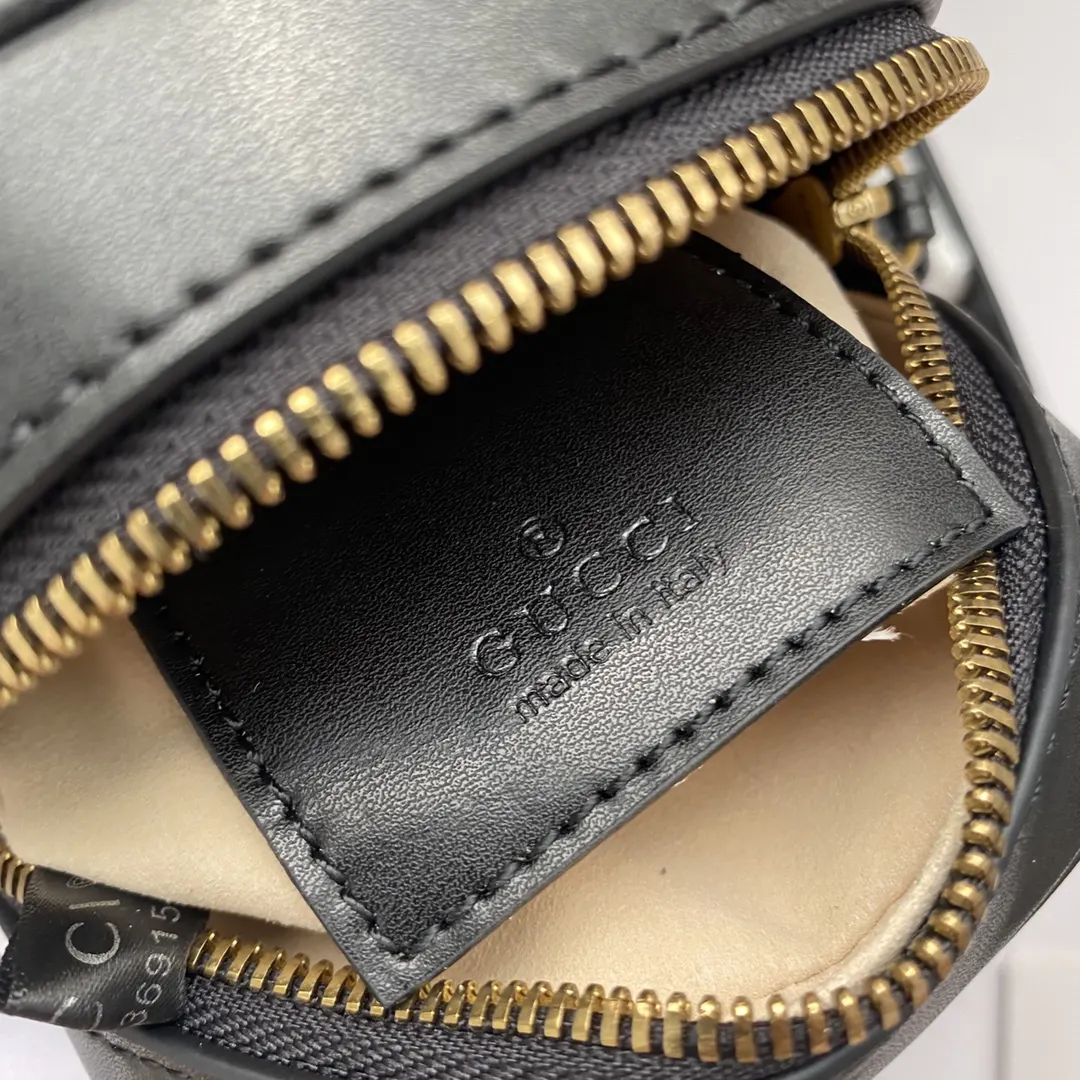 Gucci Marmont 絎縫皮革鏈條包 單肩斜挎款