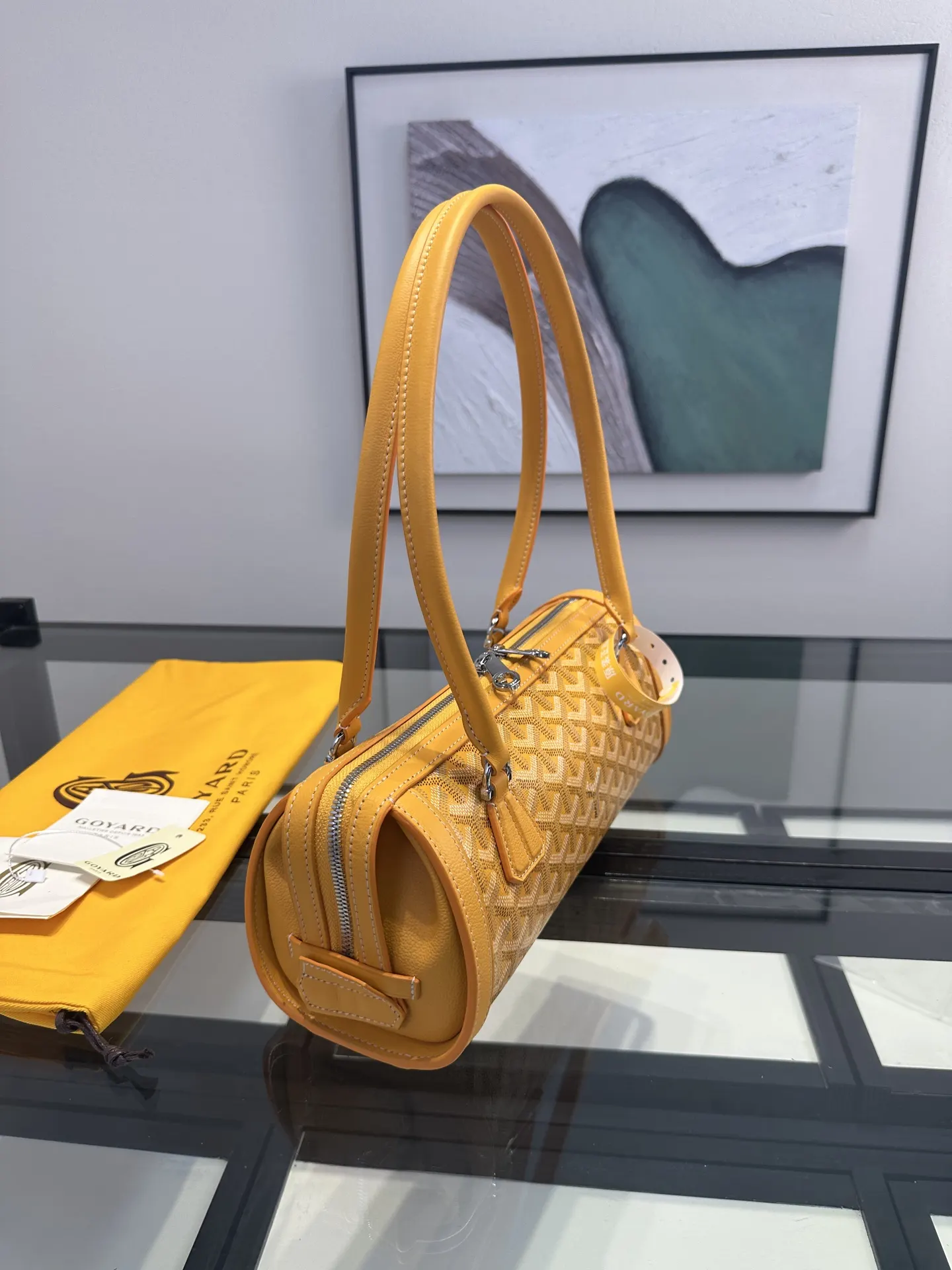 Goyard 黄色 手提随性 腋下时髦 轻松适 通勤约会各种场合 腋下包 复古腋下背款