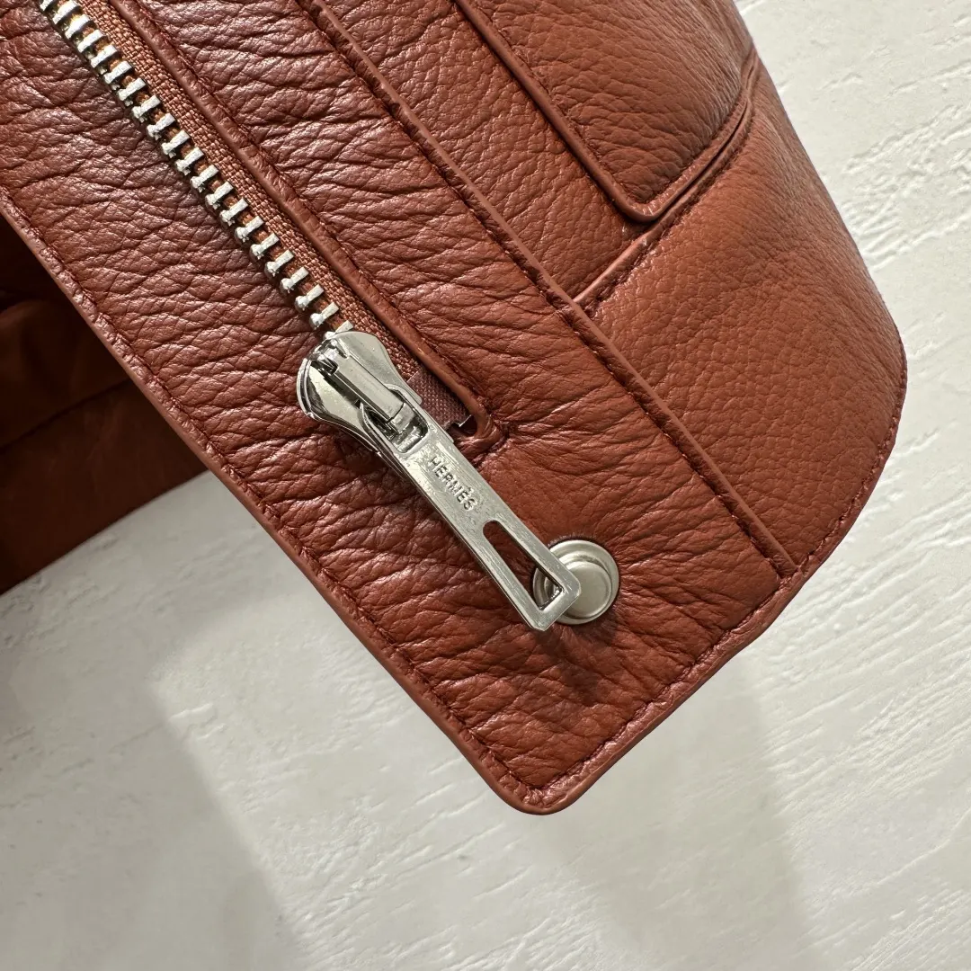 Hermès Brown Leather Vest