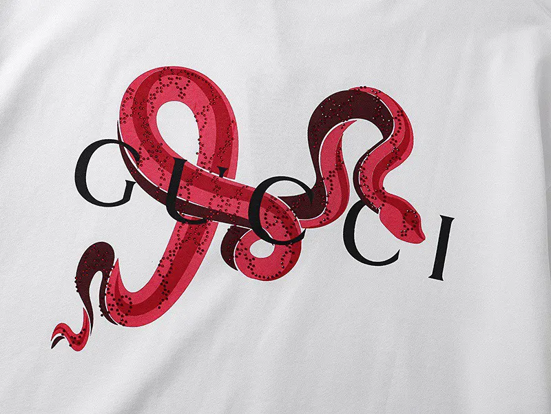 Gucci Double G Embroidery Short Sleeve T-Shirt