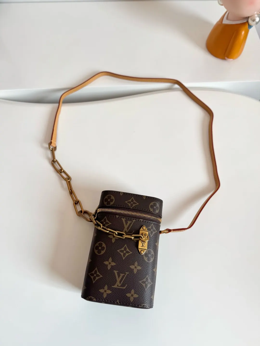 Louis Vuitton Gold Organizer Pouch Travel Canvas