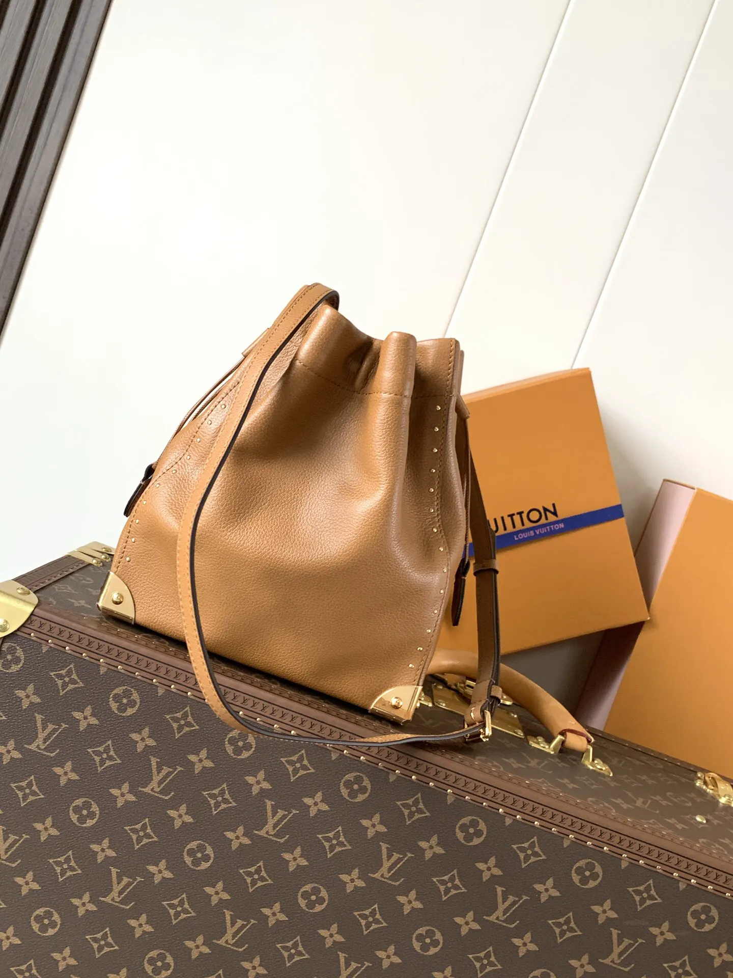 Black Brown Chain Bag Leather