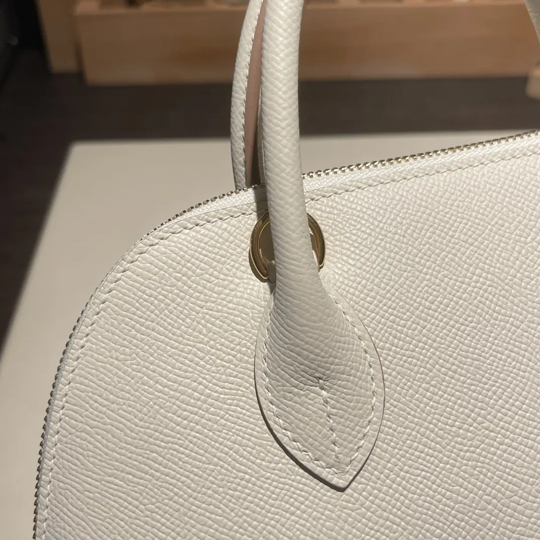 Hermès Bolide 奶昔白 Epsom掌纹牛皮 手提包 25cm