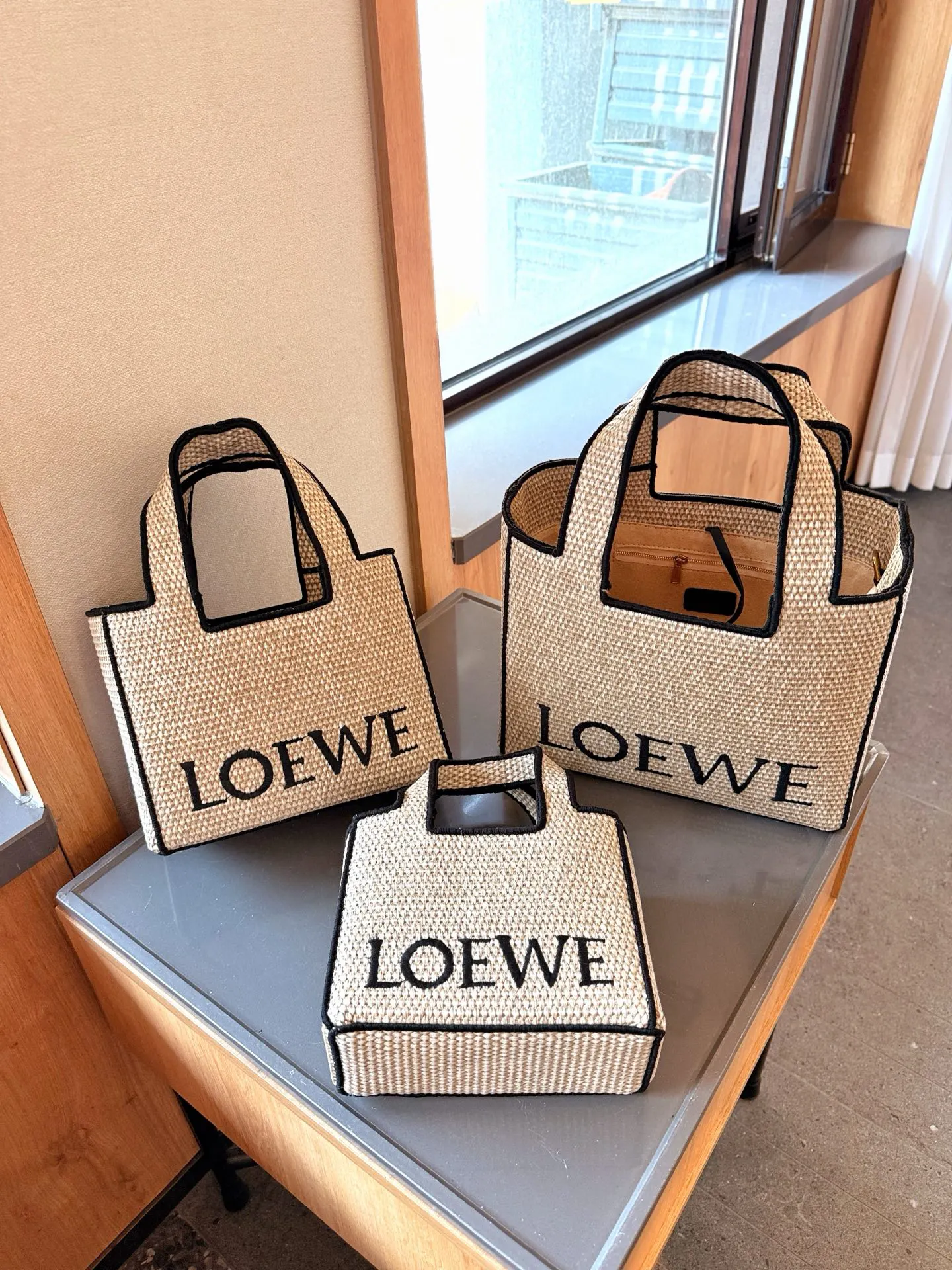 Loewe 长肩带 罗意威 Anagram Baske 手提包 通勤手提款