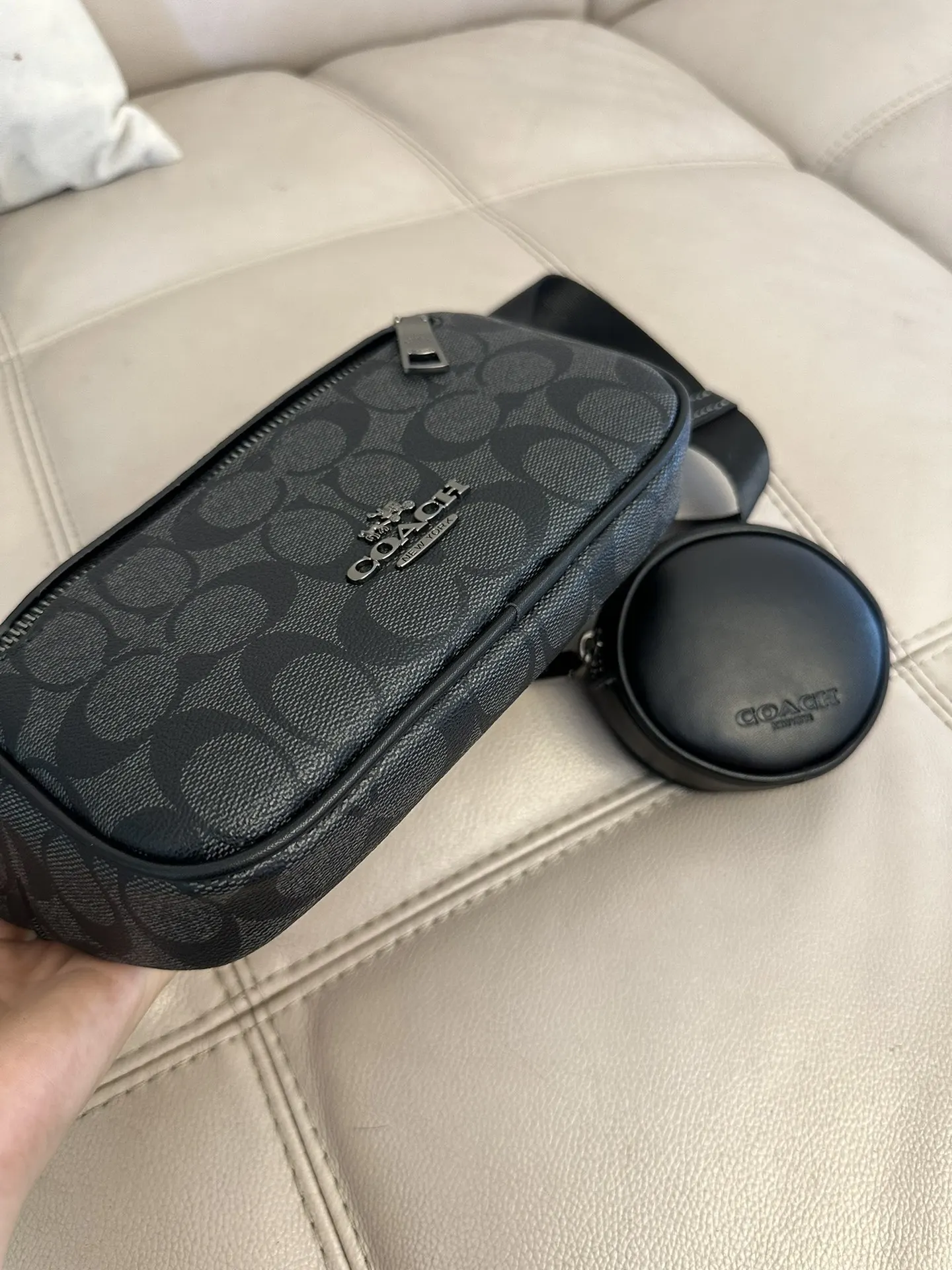 Coach 牛皮 厂价 腰包 休闲腰包款